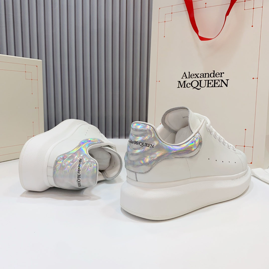 Alexander McQueen Oversized Sneaker 'White Iridescent' - DesignerGu