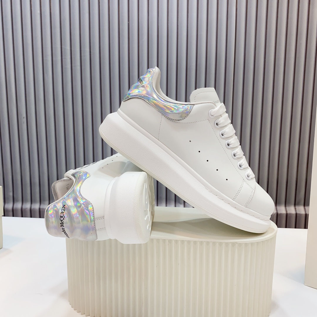 Alexander McQueen Oversized Sneaker 'White Iridescent' - DesignerGu
