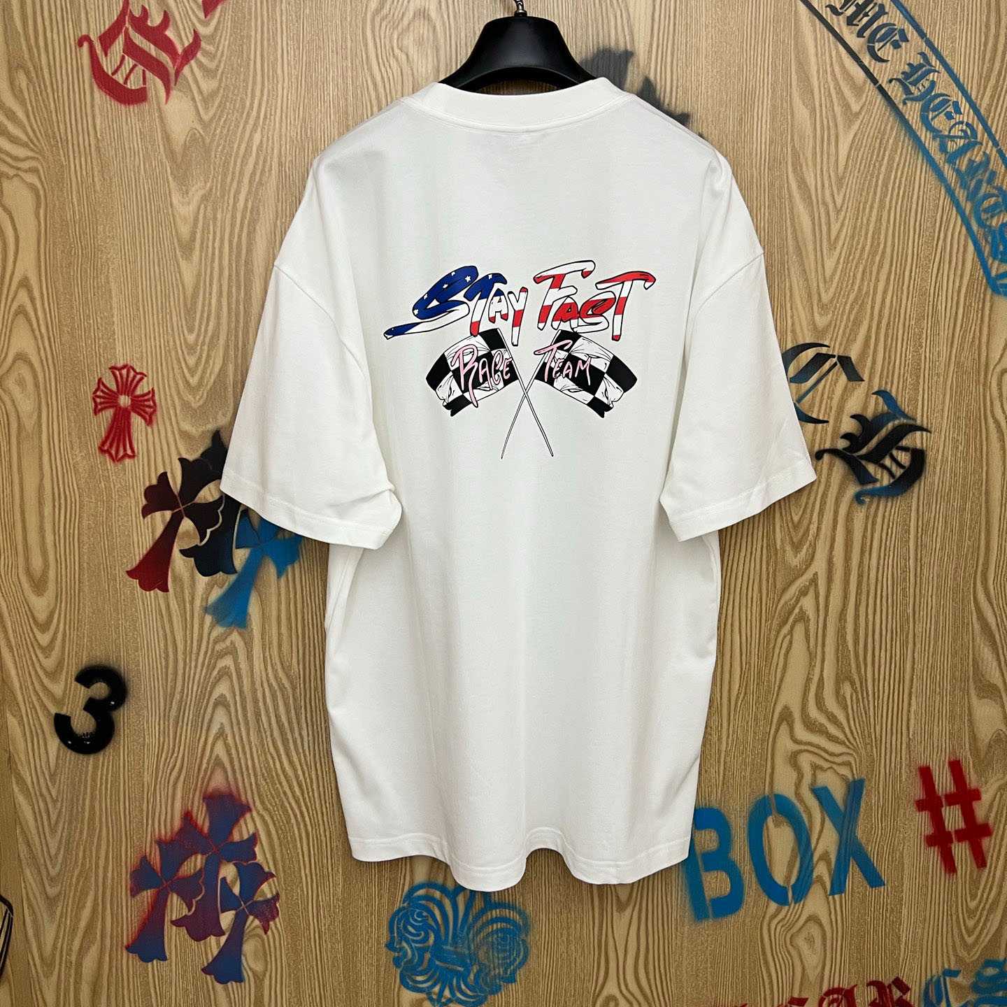 Chrome Hearts Matty Boy Stay Fast Tee 'White' - DesignerGu