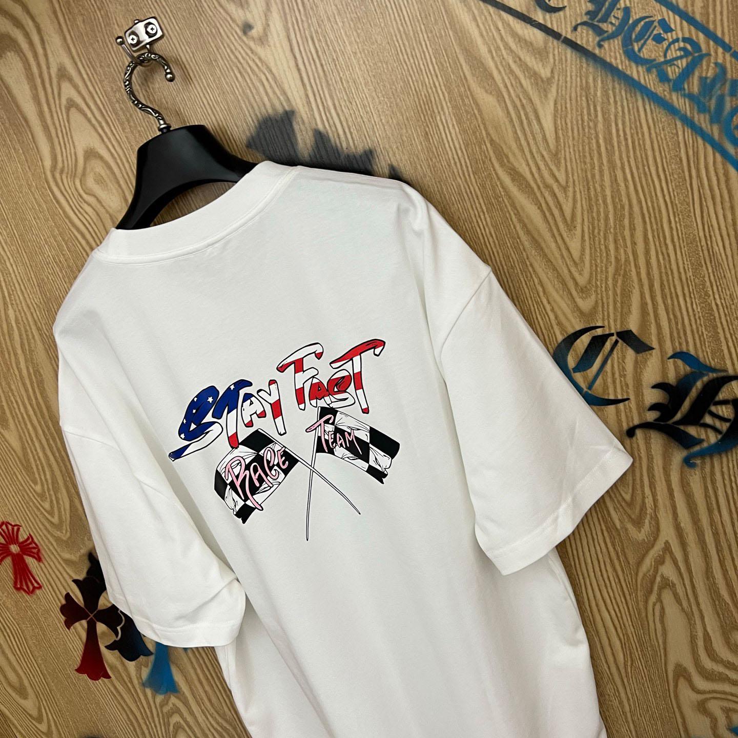 Chrome Hearts Matty Boy Stay Fast Tee 'White' - DesignerGu