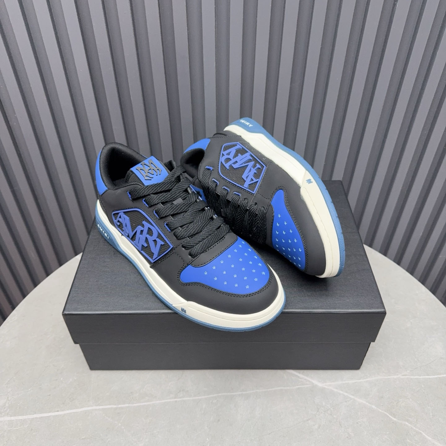 Amiri Classic Low 'True Blue' Sneakers - DesignerGu