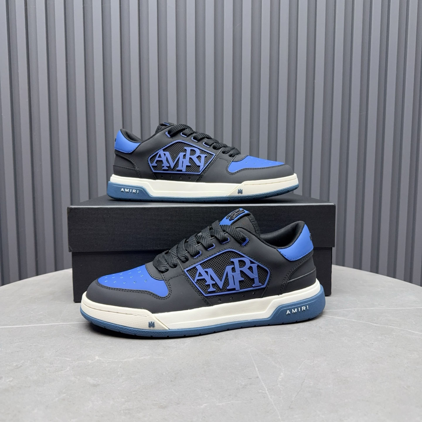 Amiri Classic Low 'True Blue' Sneakers - DesignerGu
