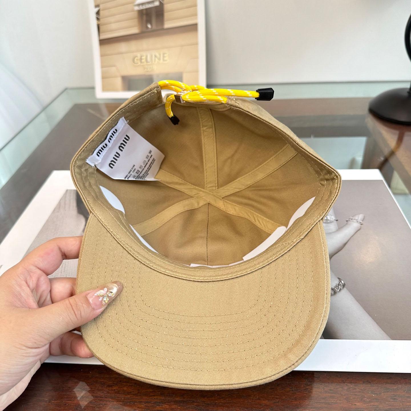 Miu Miu Denim Baseball Cap - DesignerGu