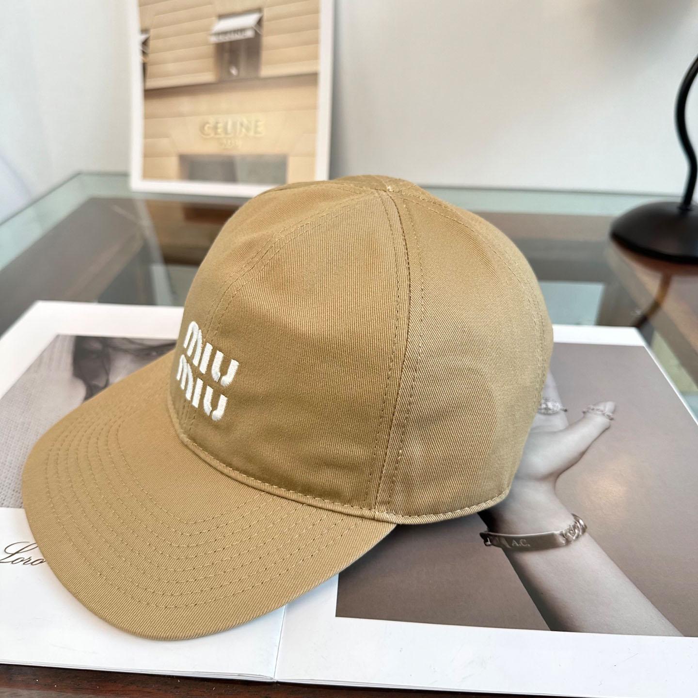 Miu Miu Denim Baseball Cap - DesignerGu