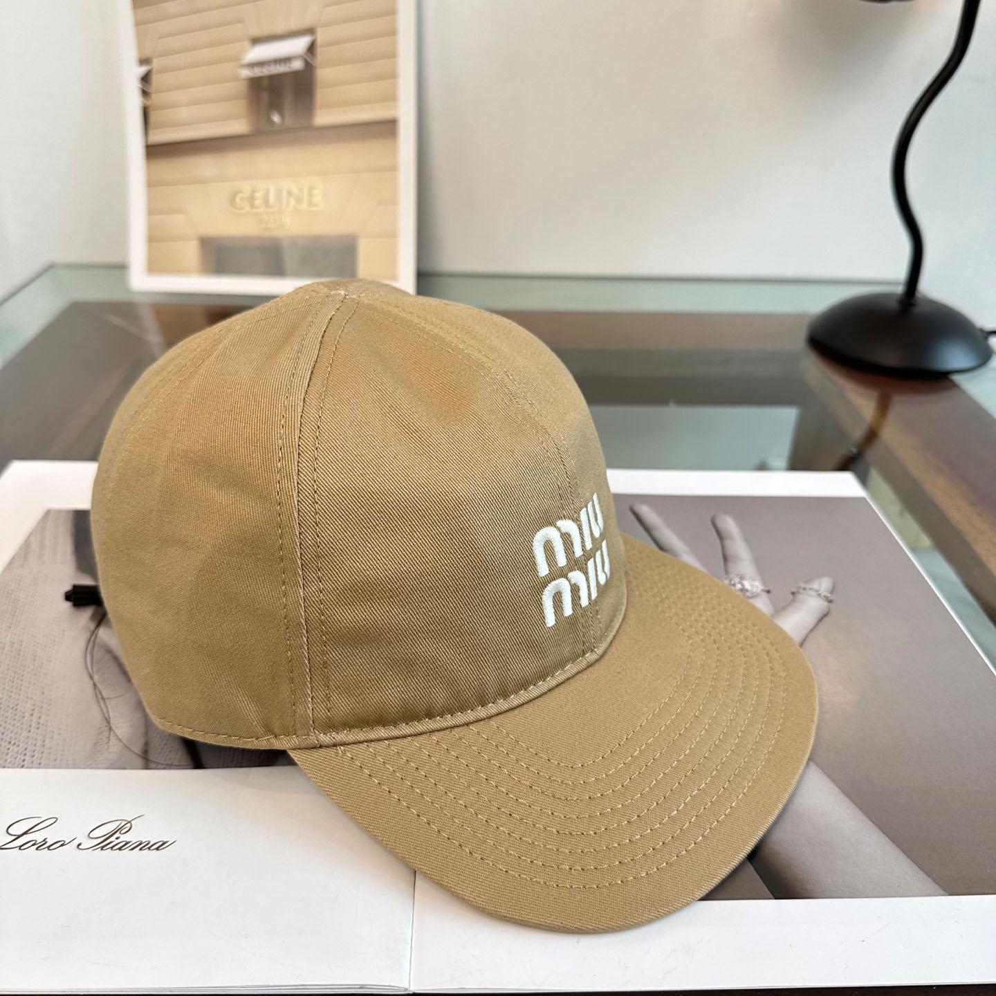 Miu Miu Denim Baseball Cap - DesignerGu