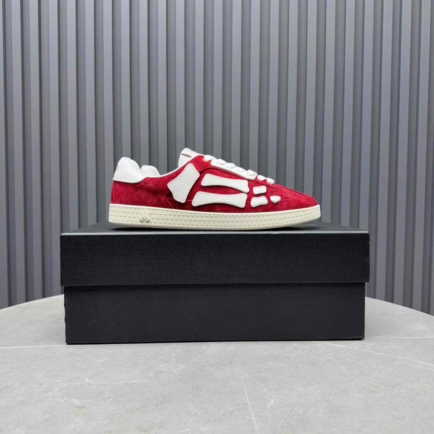 Amiri Pacific 'Bones - Varsity Red' Sneakers - DesignerGu