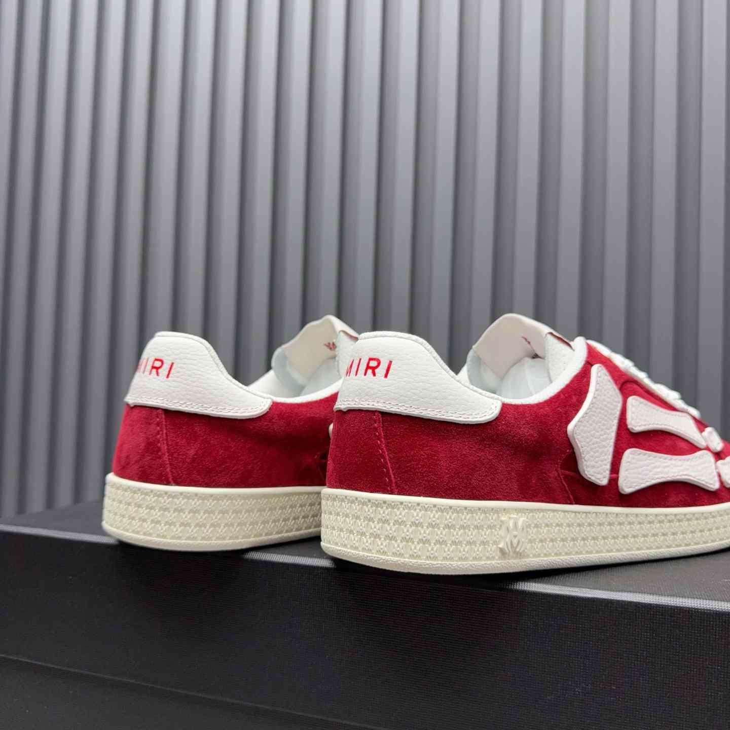 Amiri Pacific 'Bones - Varsity Red' Sneakers - DesignerGu