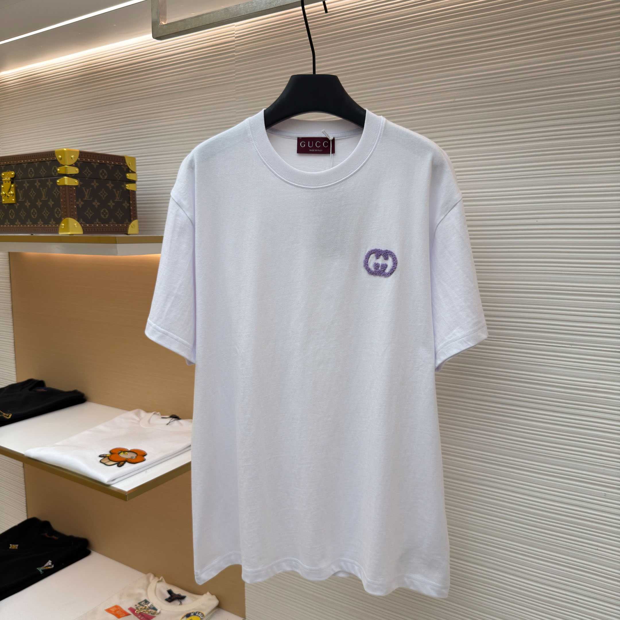 Gucci Medium Cotton Jersey T-shirt - DesignerGu