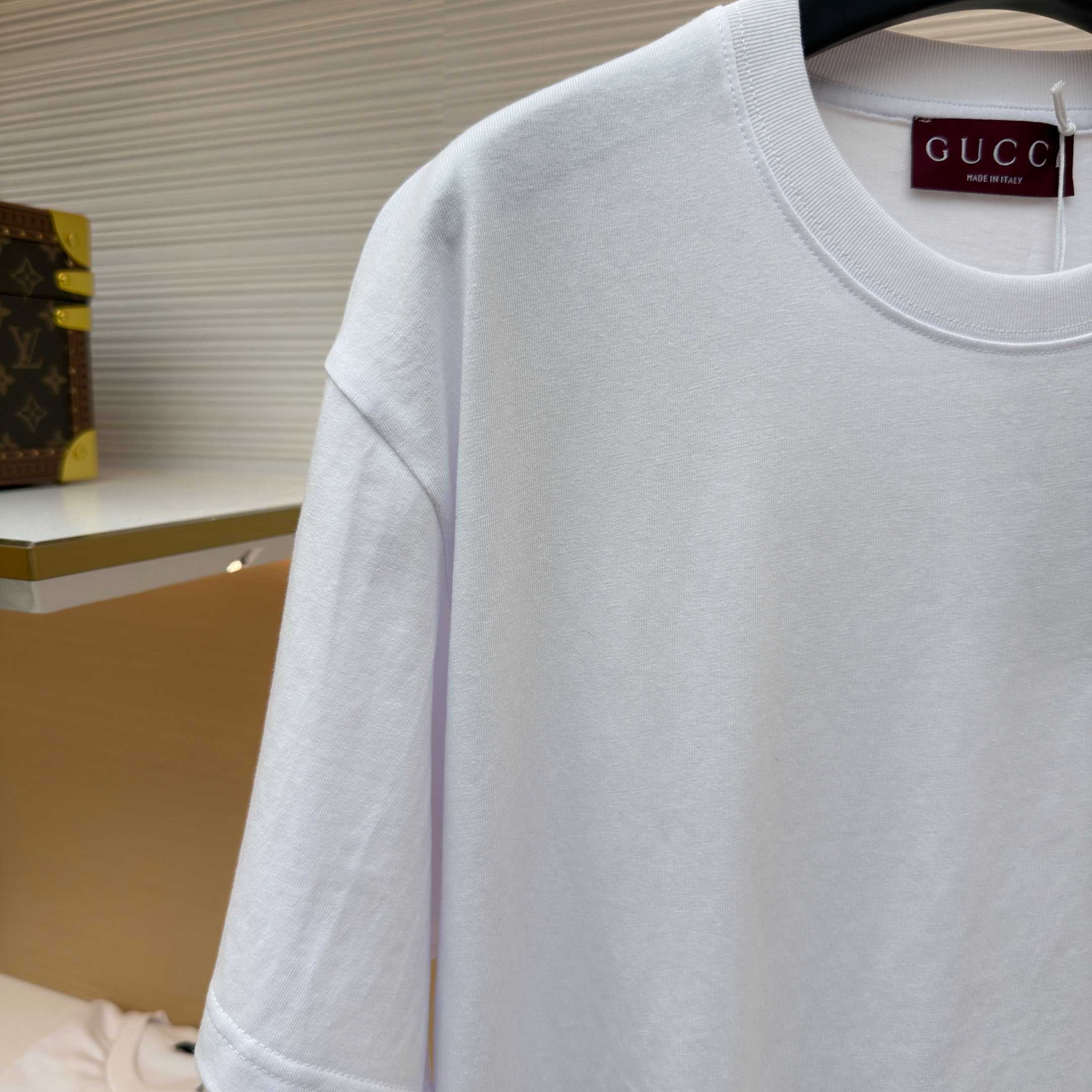 Gucci Medium Cotton Jersey T-shirt - DesignerGu