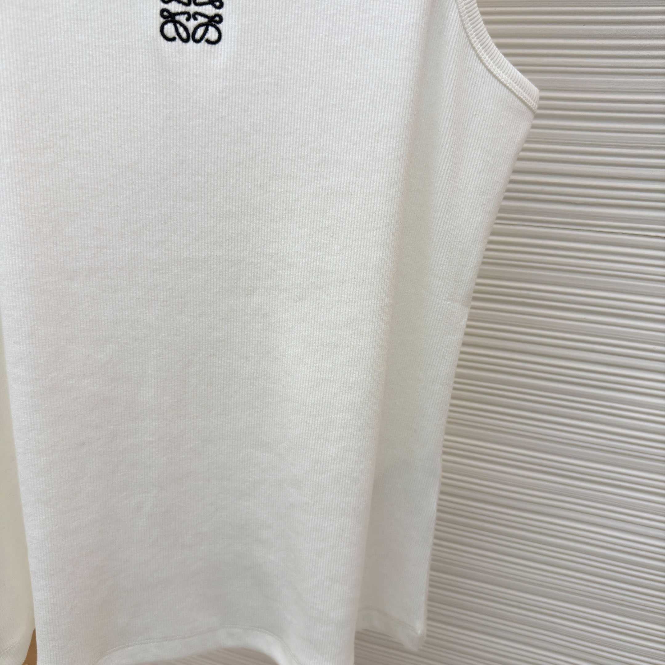 Loewe Anagram Tank Top 'White' - DesignerGu