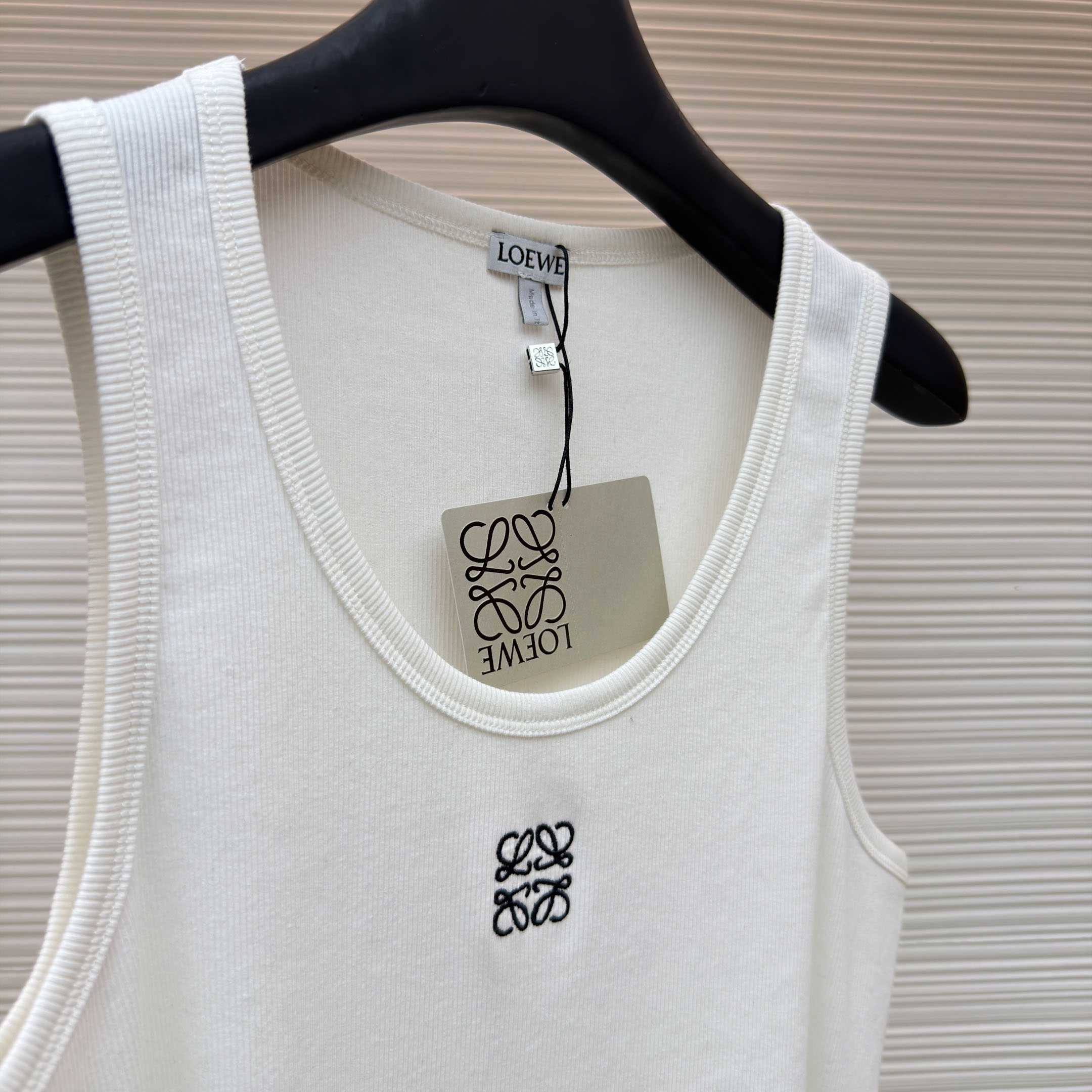 Loewe Anagram Tank Top 'White' - DesignerGu