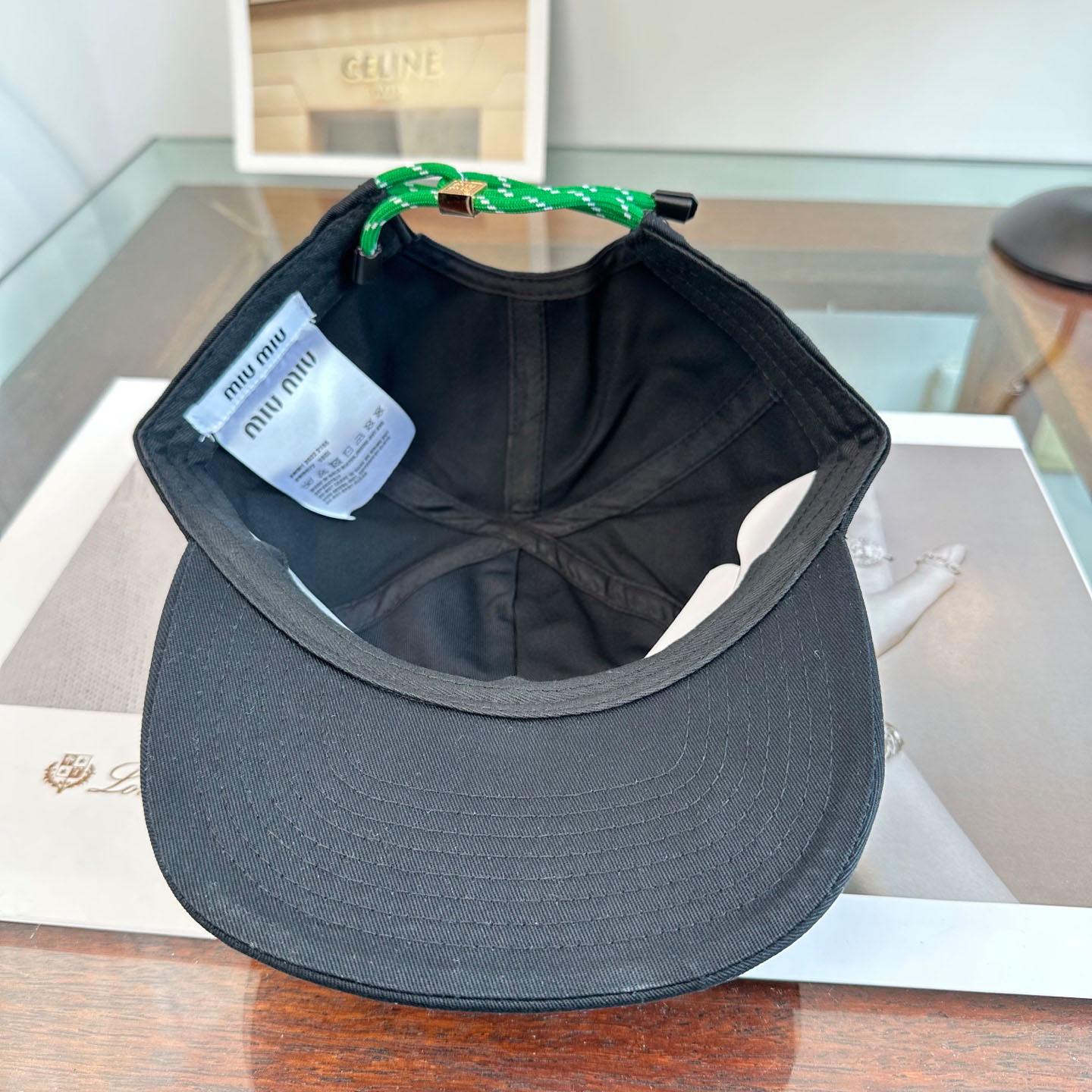 Miu Miu Denim Baseball Cap - DesignerGu
