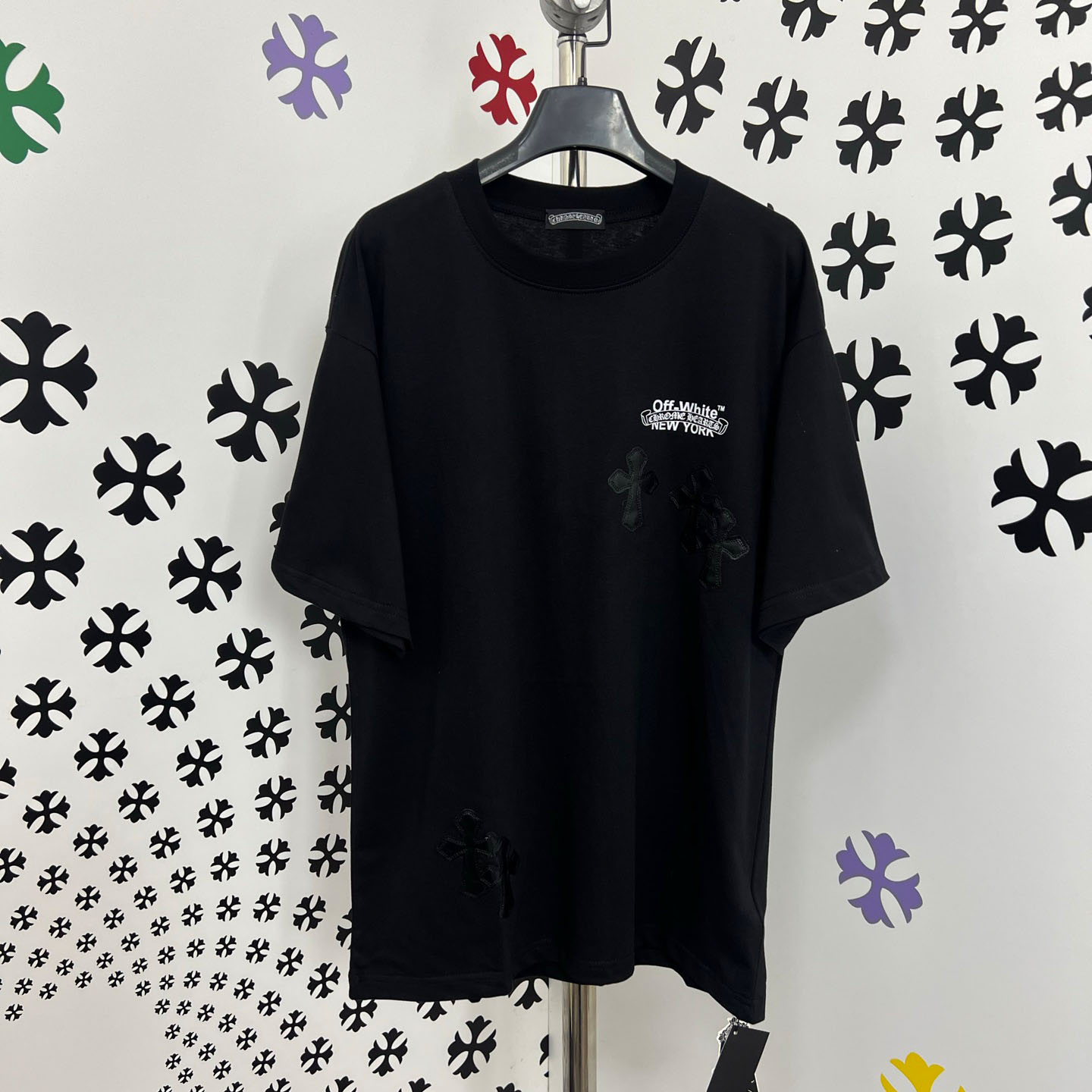 Chrome Hearts X Off-White  New York Tee  'Black' - DesignerGu