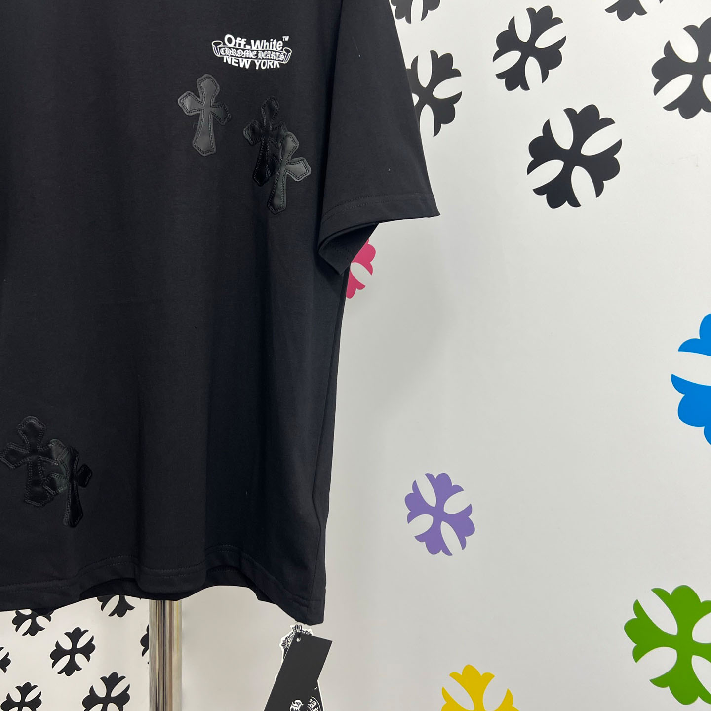 Chrome Hearts X Off-White  New York Tee  'Black' - DesignerGu