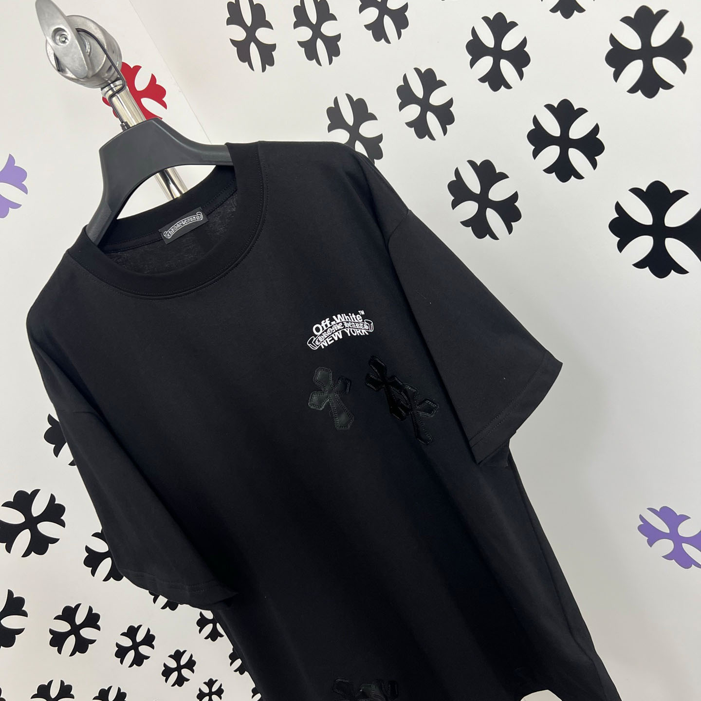 Chrome Hearts X Off-White  New York Tee  'Black' - DesignerGu