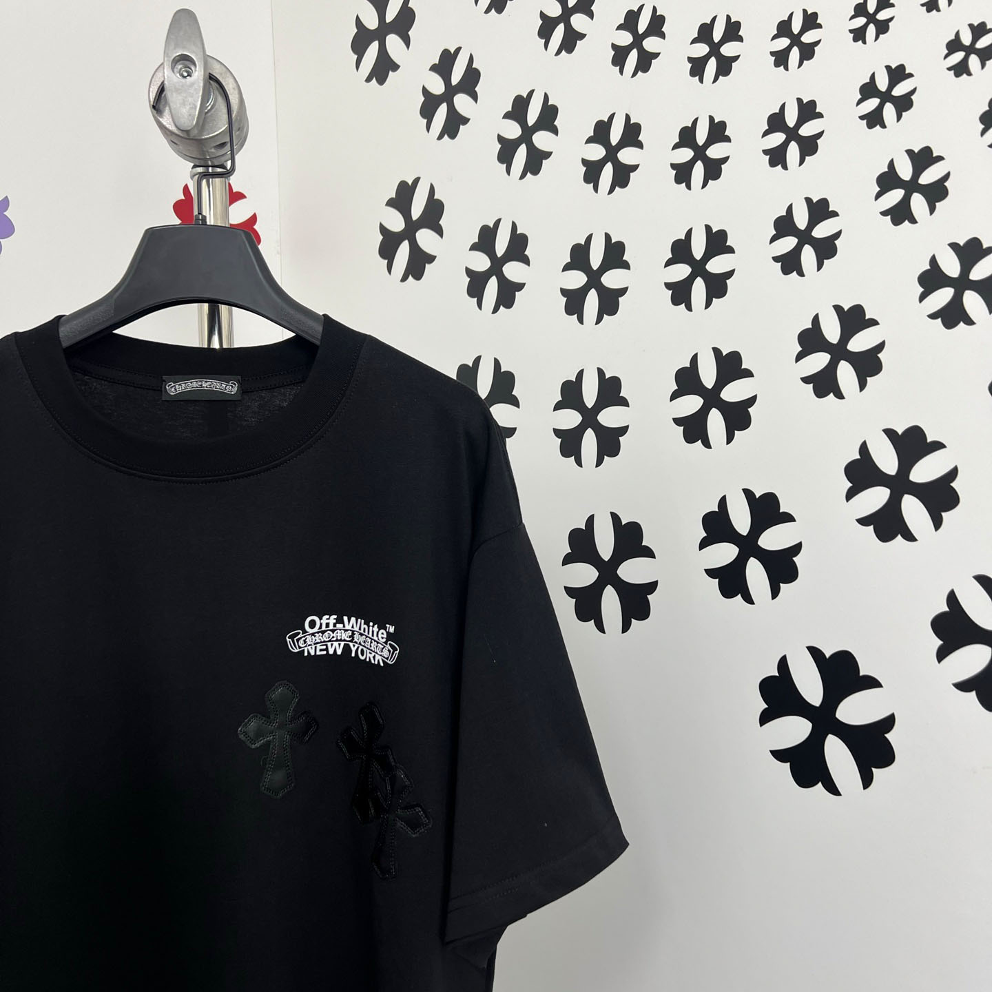 Chrome Hearts X Off-White  New York Tee  'Black' - DesignerGu