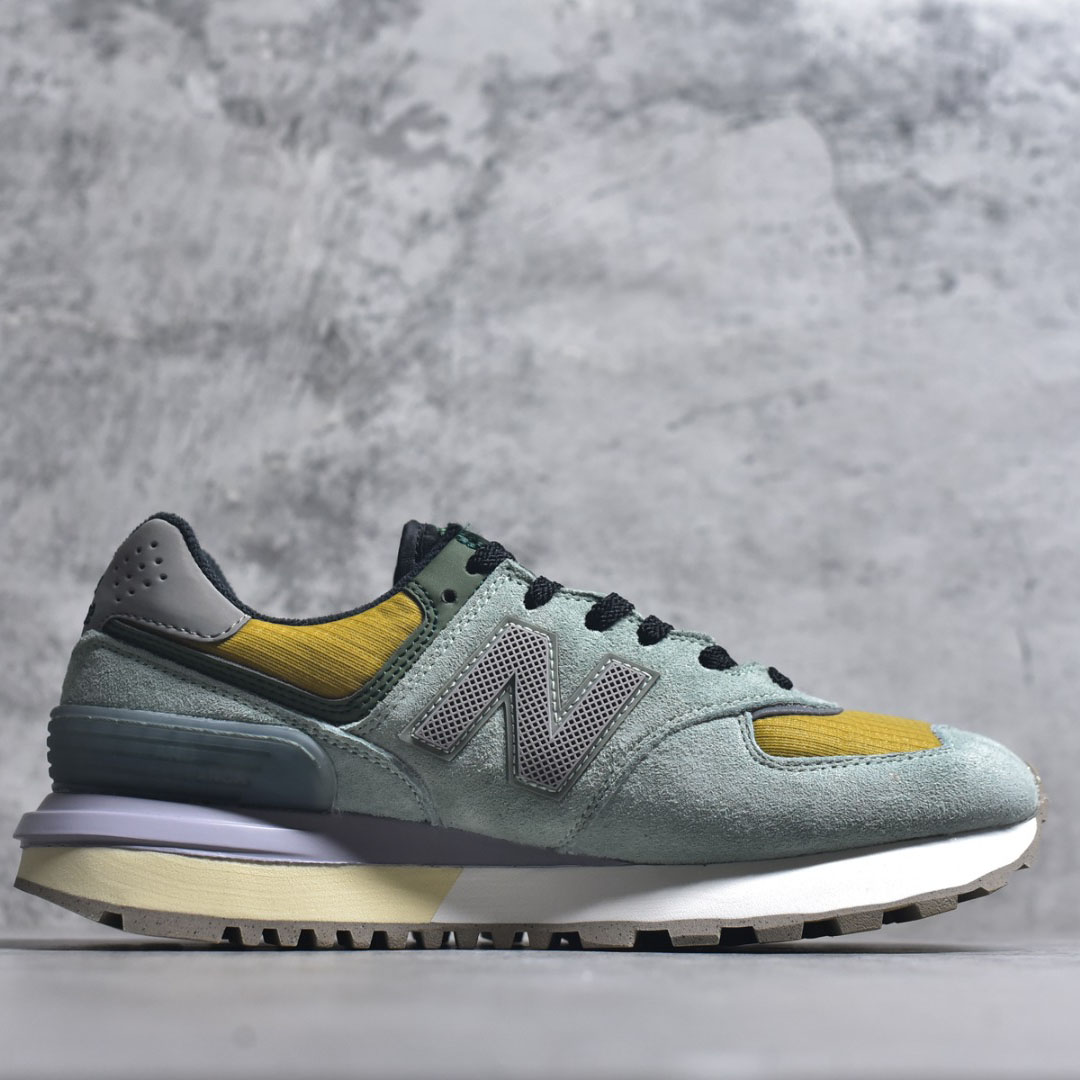 Stone Island x New Balance 574 Legacy 'Light Green' - DesignerGu