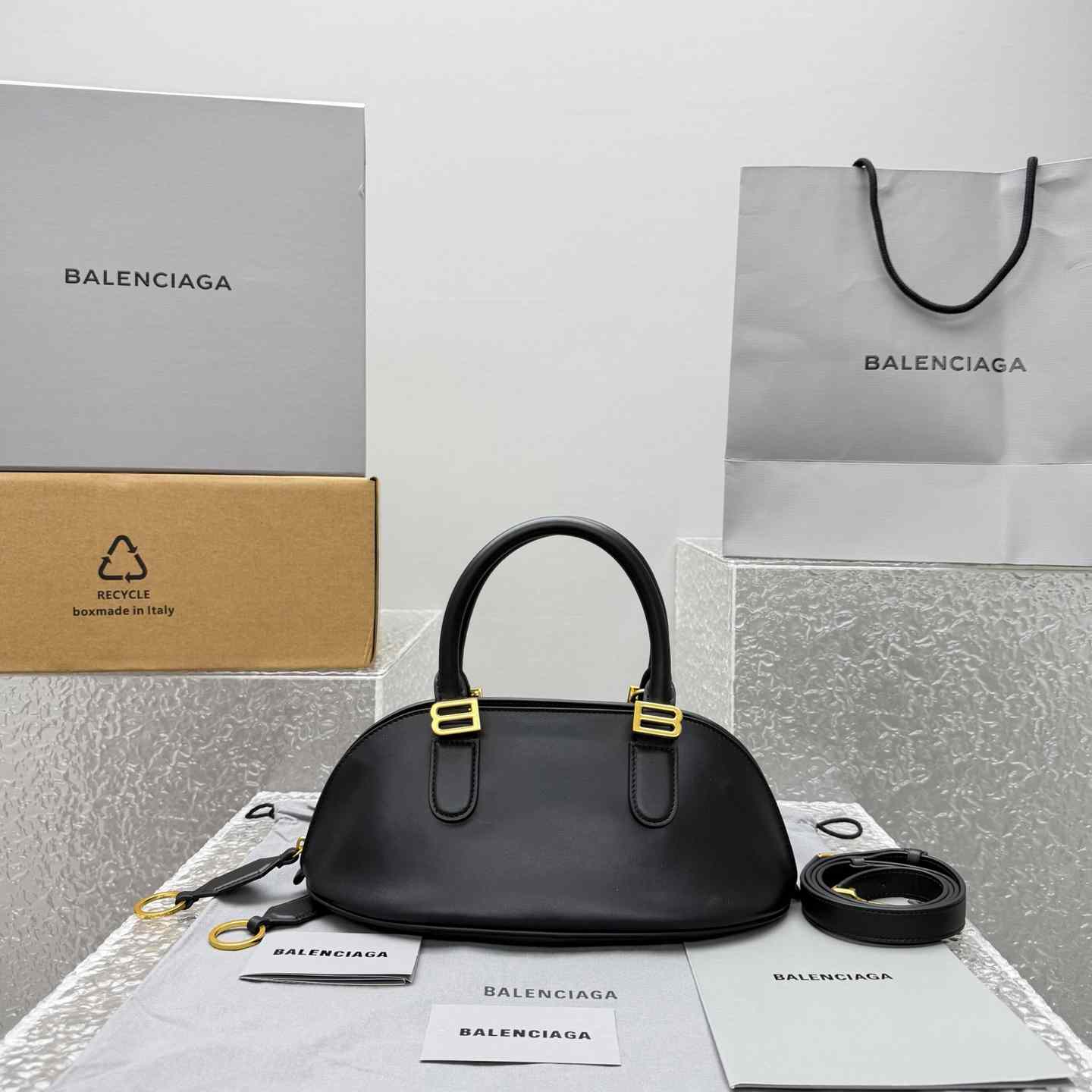 Balenciaga Bolero Bowling Bag - DesignerGu
