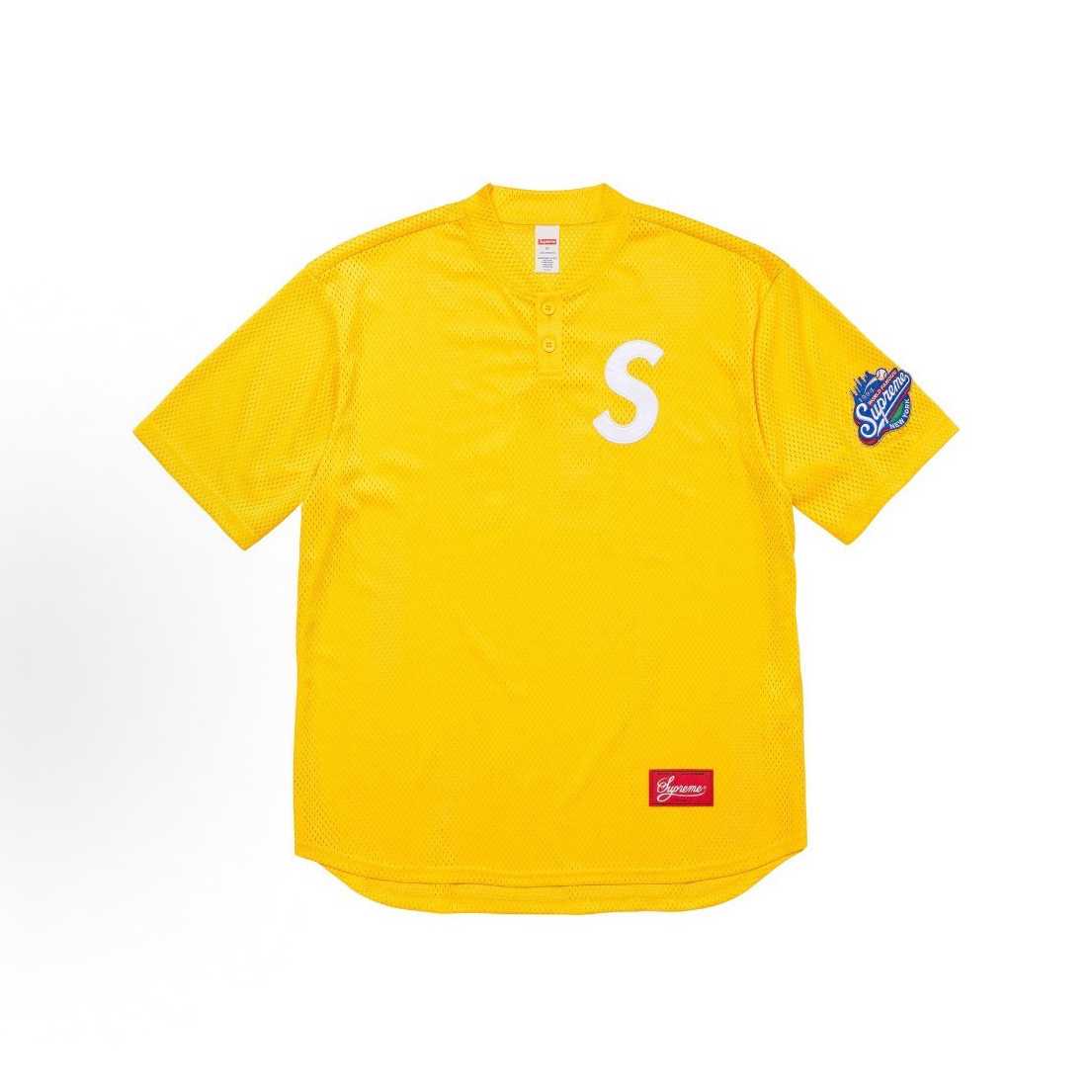Supreme S Logo Baseball Henley - DesignerGu