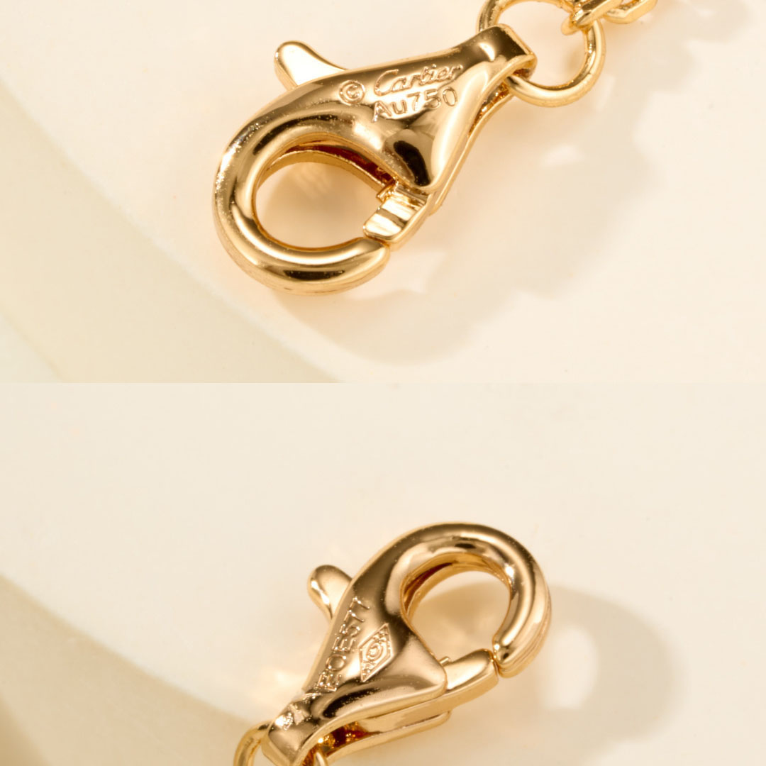 Cartier LOVE bracelet, On Chain, Half-Paved - DesignerGu