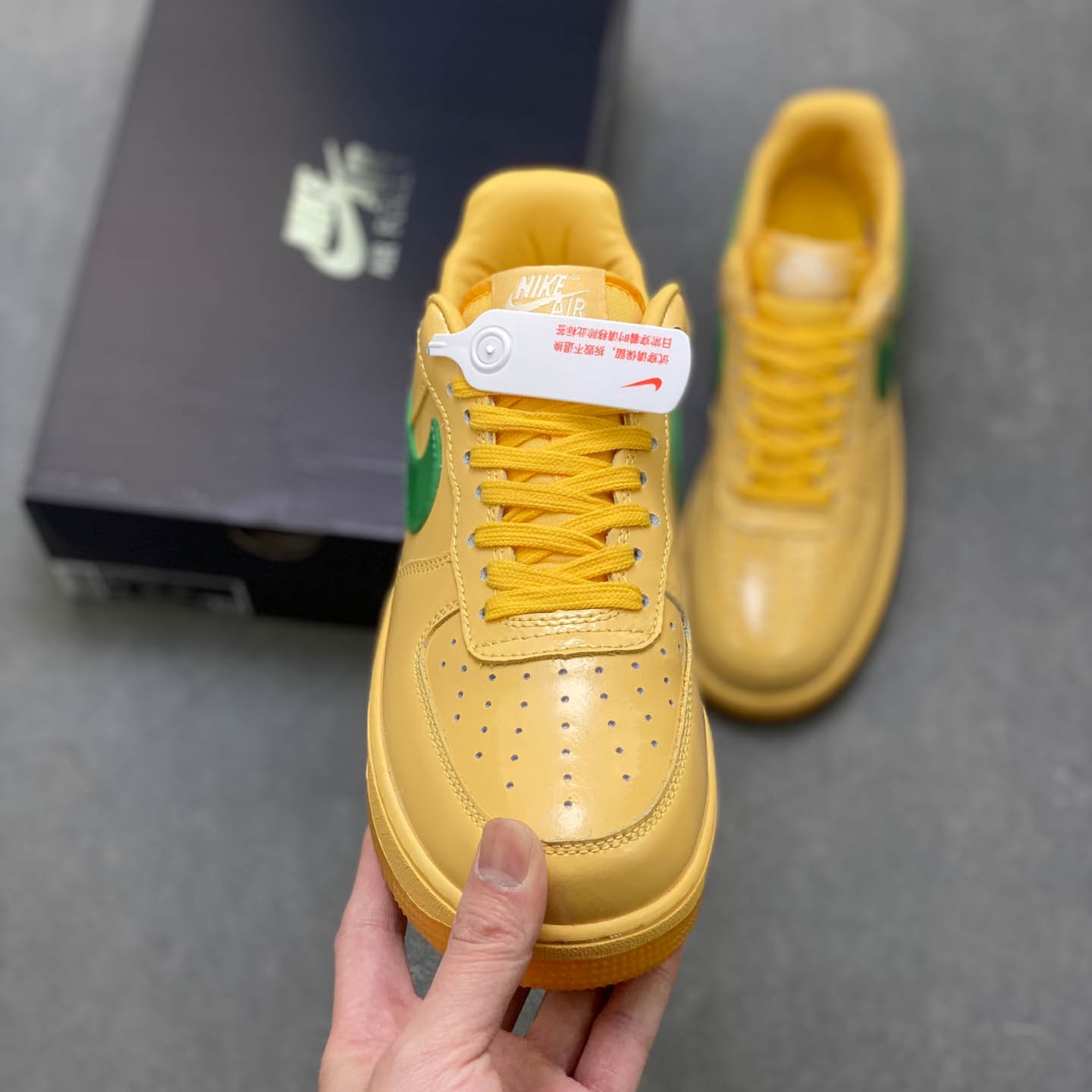 Nike Air Force 1 Topaz Gold And Light Laser Orange  IO4489-700 - DesignerGu