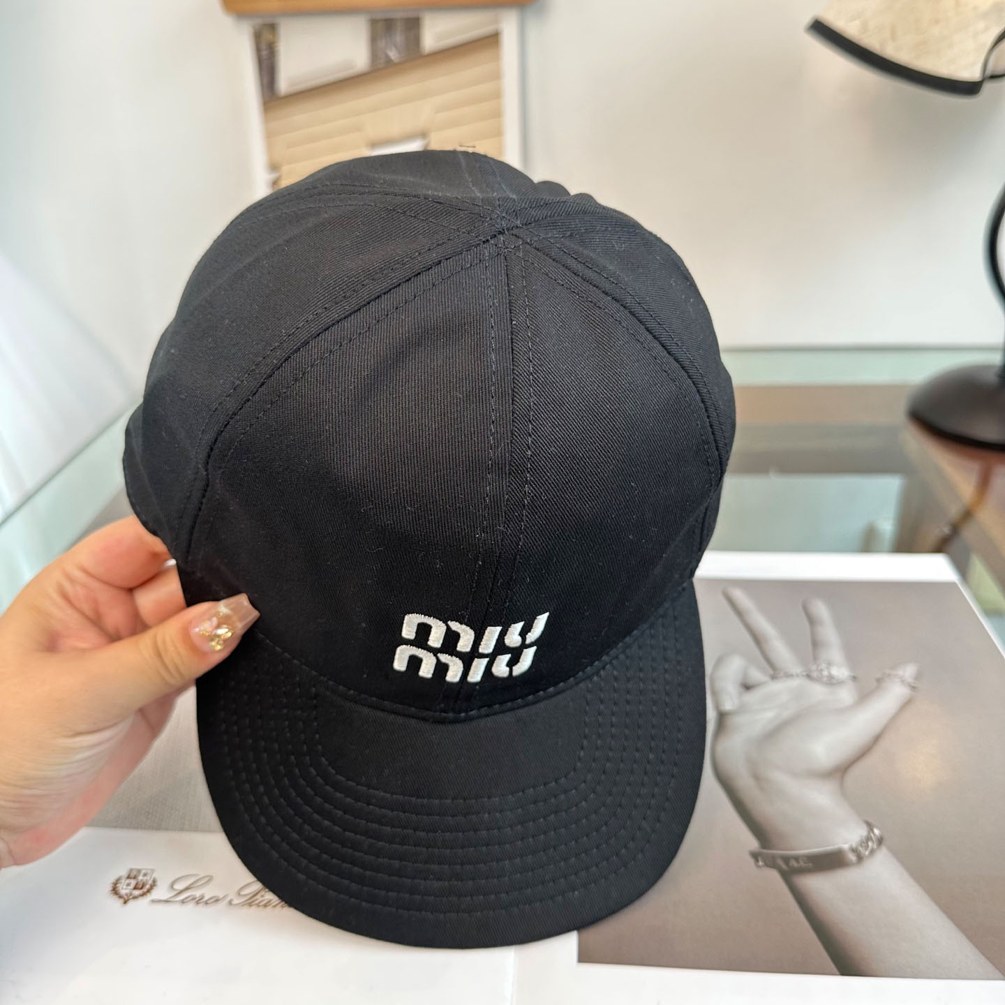Miu Miu Denim Baseball Cap - DesignerGu