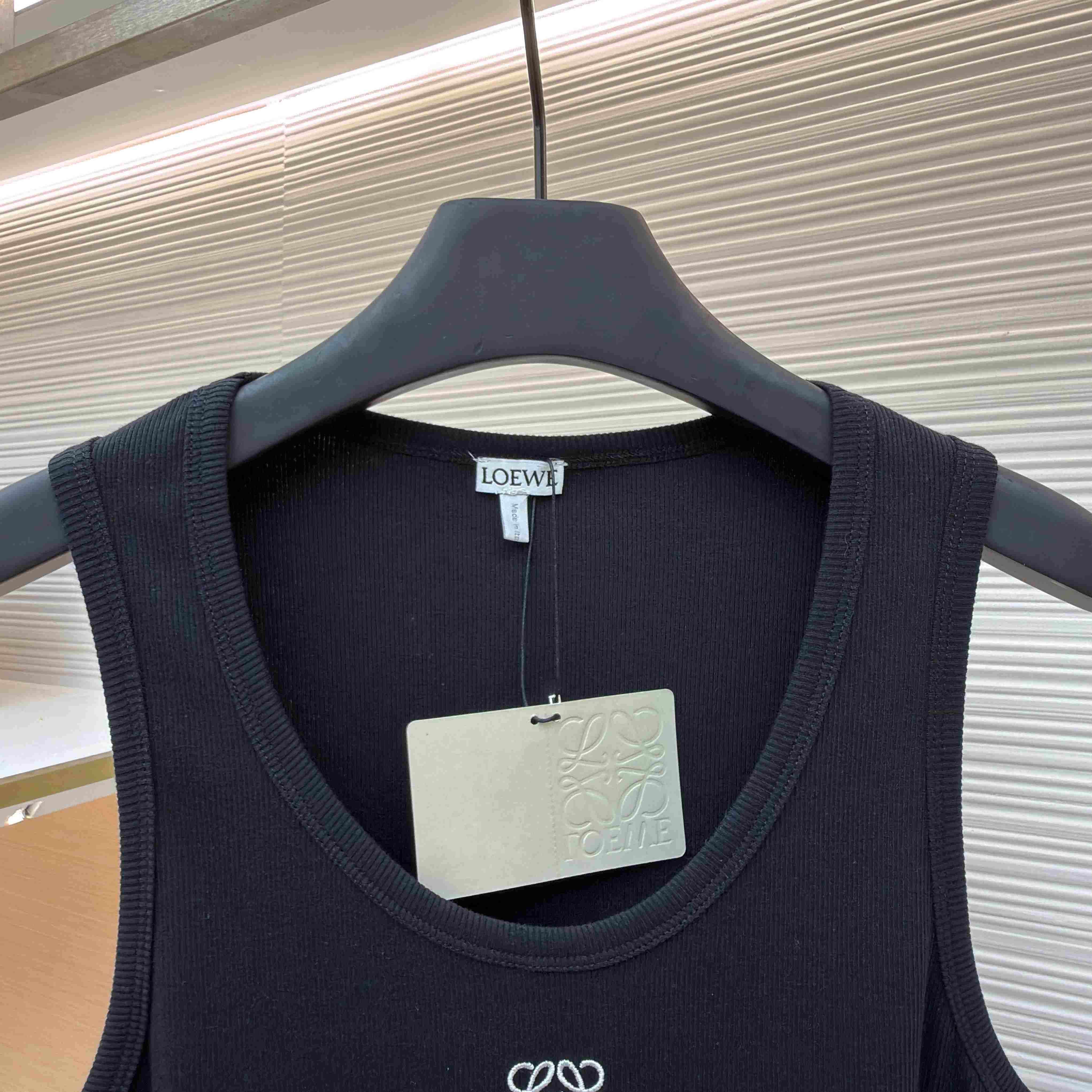 Loewe Anagram Tank Top 'Black' - DesignerGu