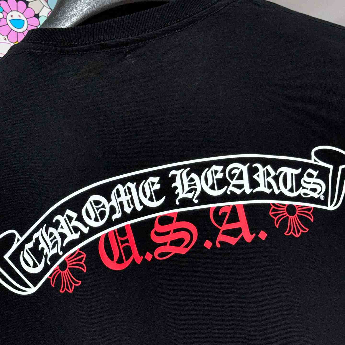 Chrome Hearts Scroll Logo Pocket T-Shirt - DesignerGu