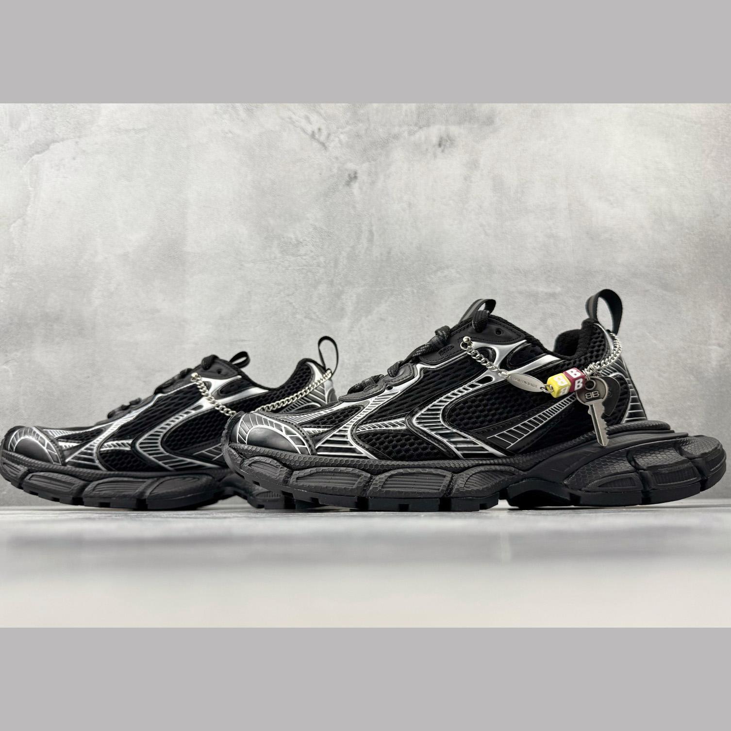 Balenciaga 3xl Sneaker With Charms In Black/Silver - DesignerGu