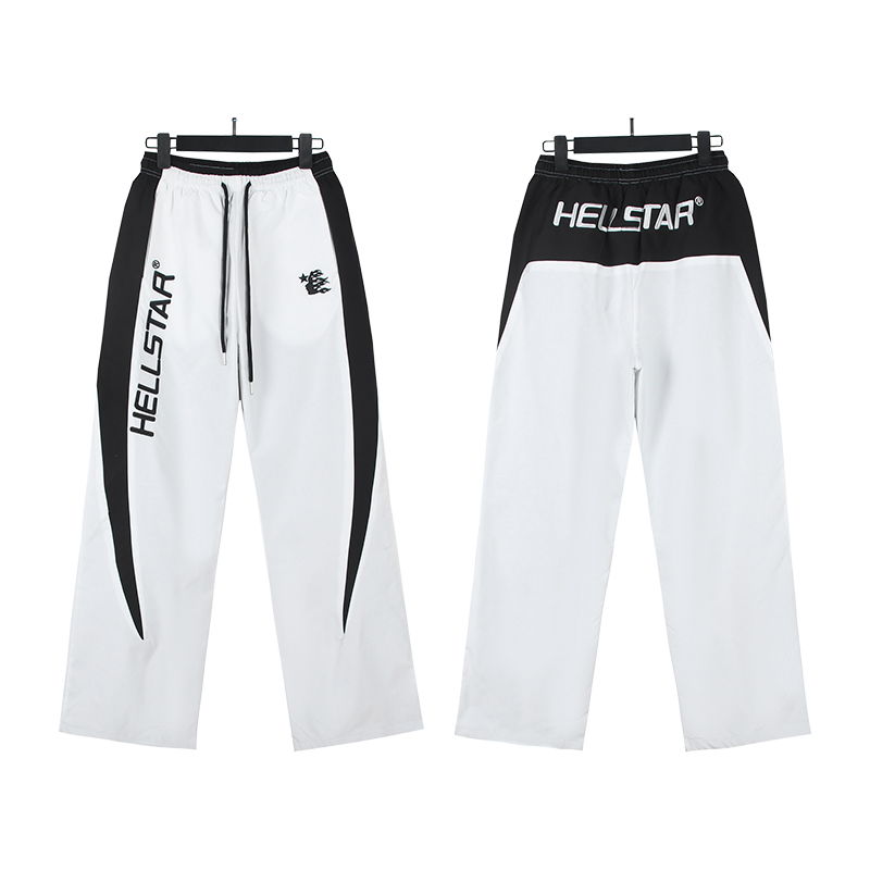Hellstar Nylon Sport Sweats White - DesignerGu