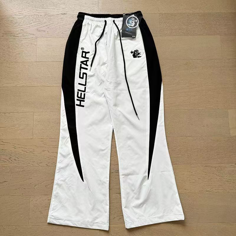 Hellstar Nylon Sport Sweats White - DesignerGu