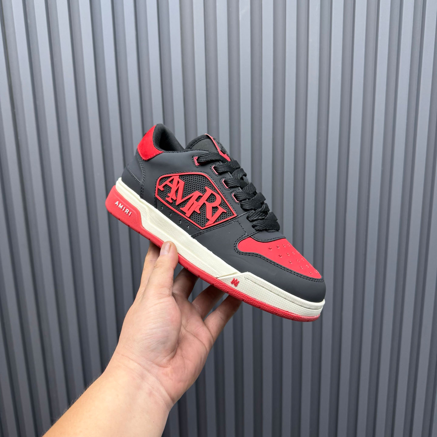 Amiri Classic Low 'True Red' Sneakers - DesignerGu