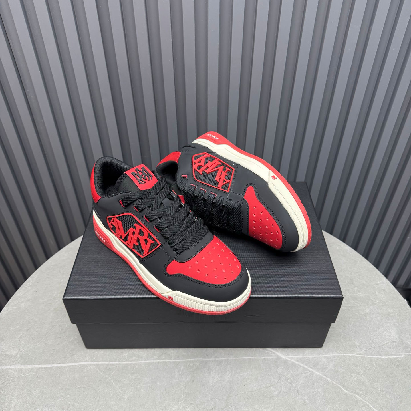 Amiri Classic Low 'True Red' Sneakers - DesignerGu