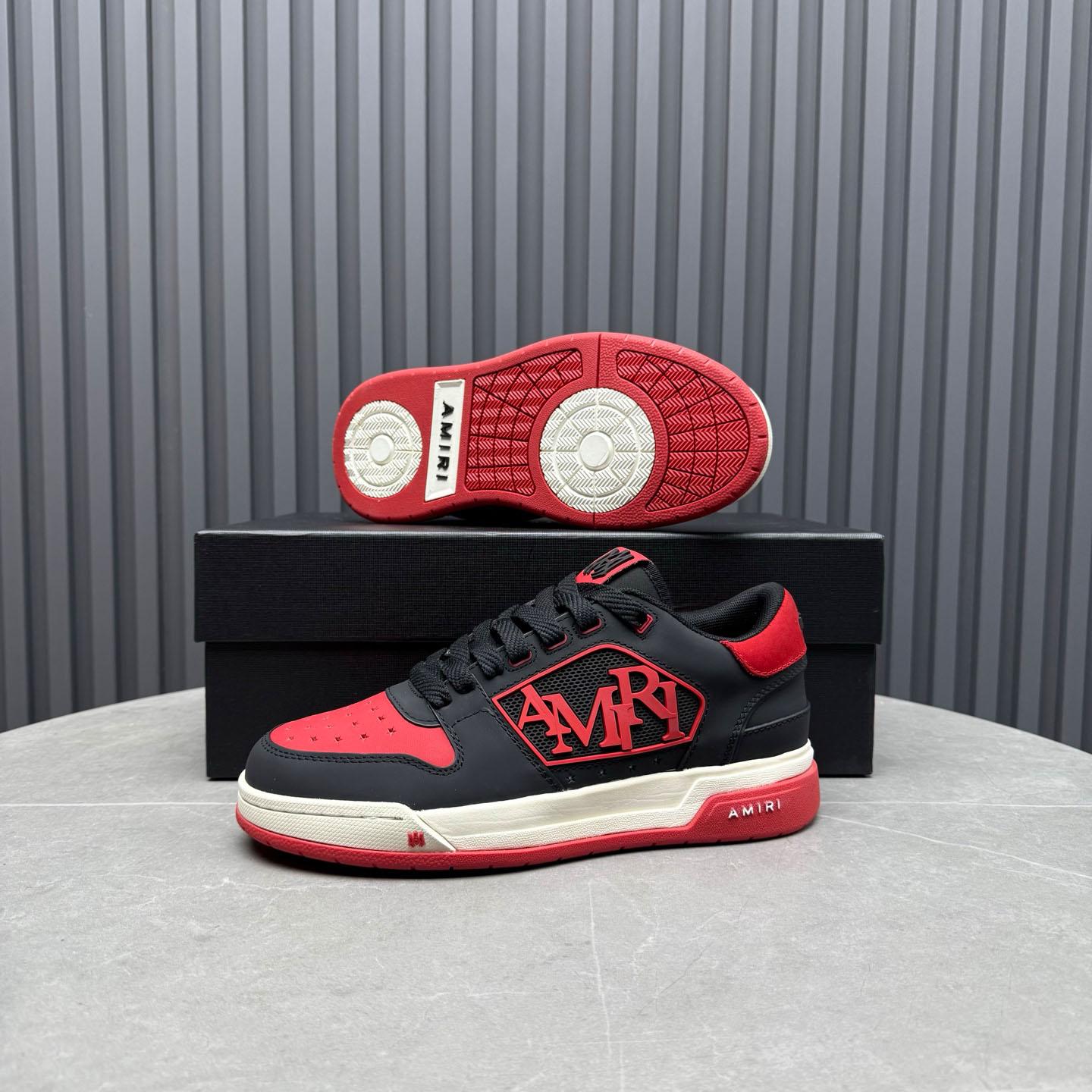 Amiri Classic Low 'True Red' Sneakers - DesignerGu