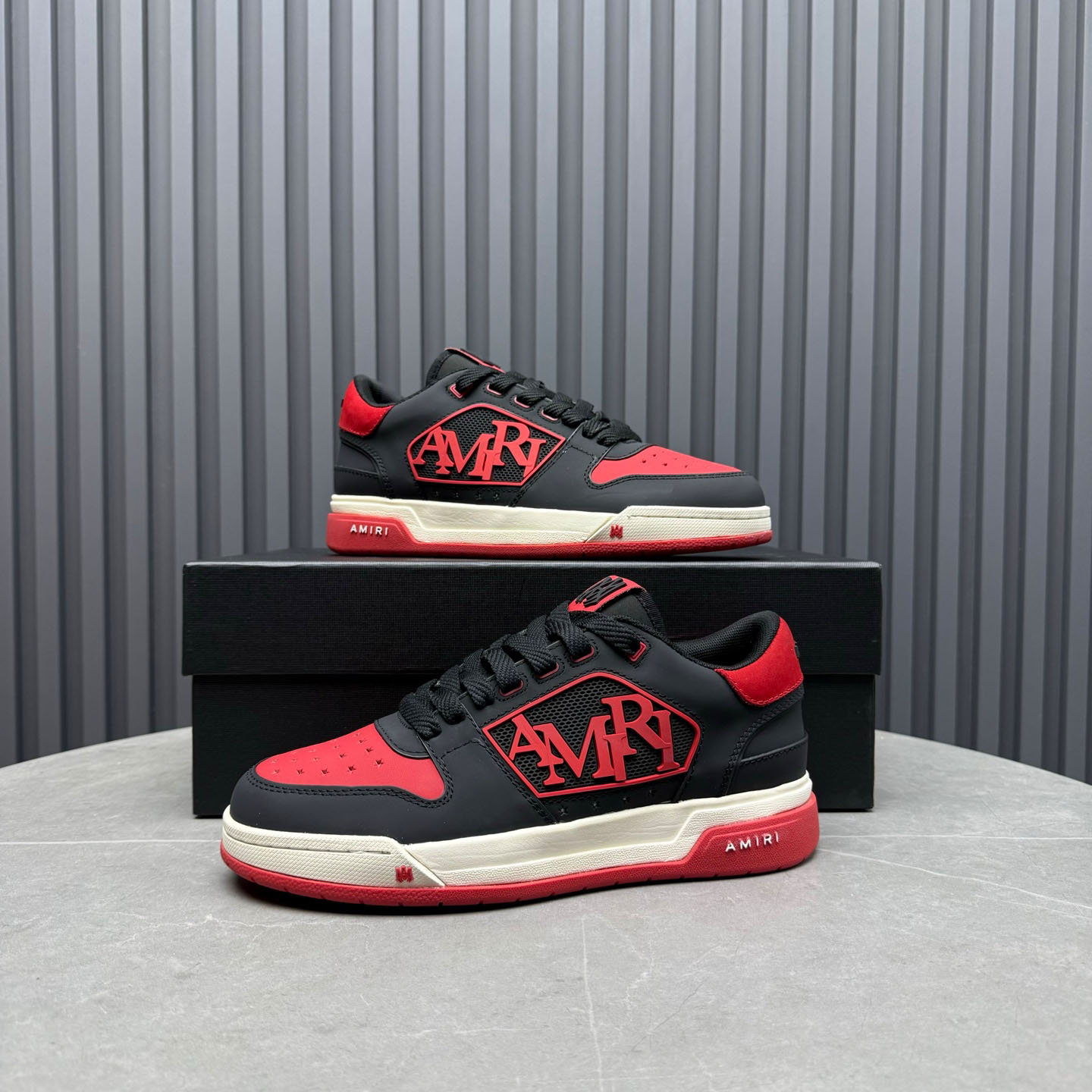 Amiri Classic Low 'True Red' Sneakers - DesignerGu