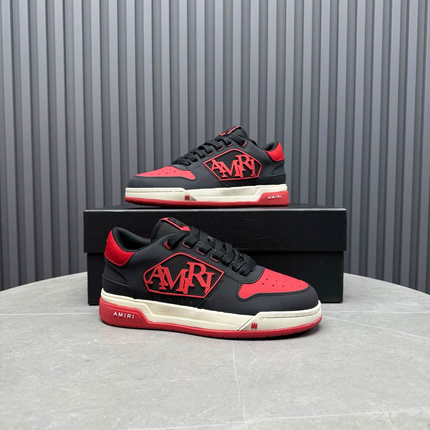 Amiri Classic Low 'True Red' Sneakers - DesignerGu