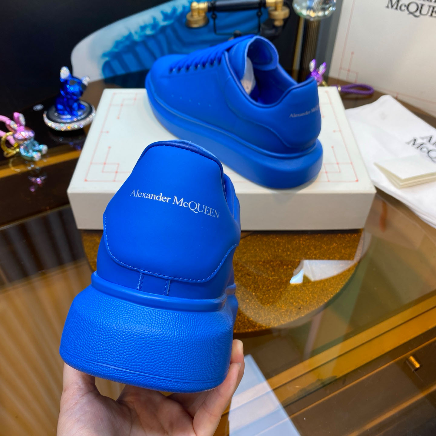Alexander McQueen Oversized Sneaker 'Sky Blue' - DesignerGu