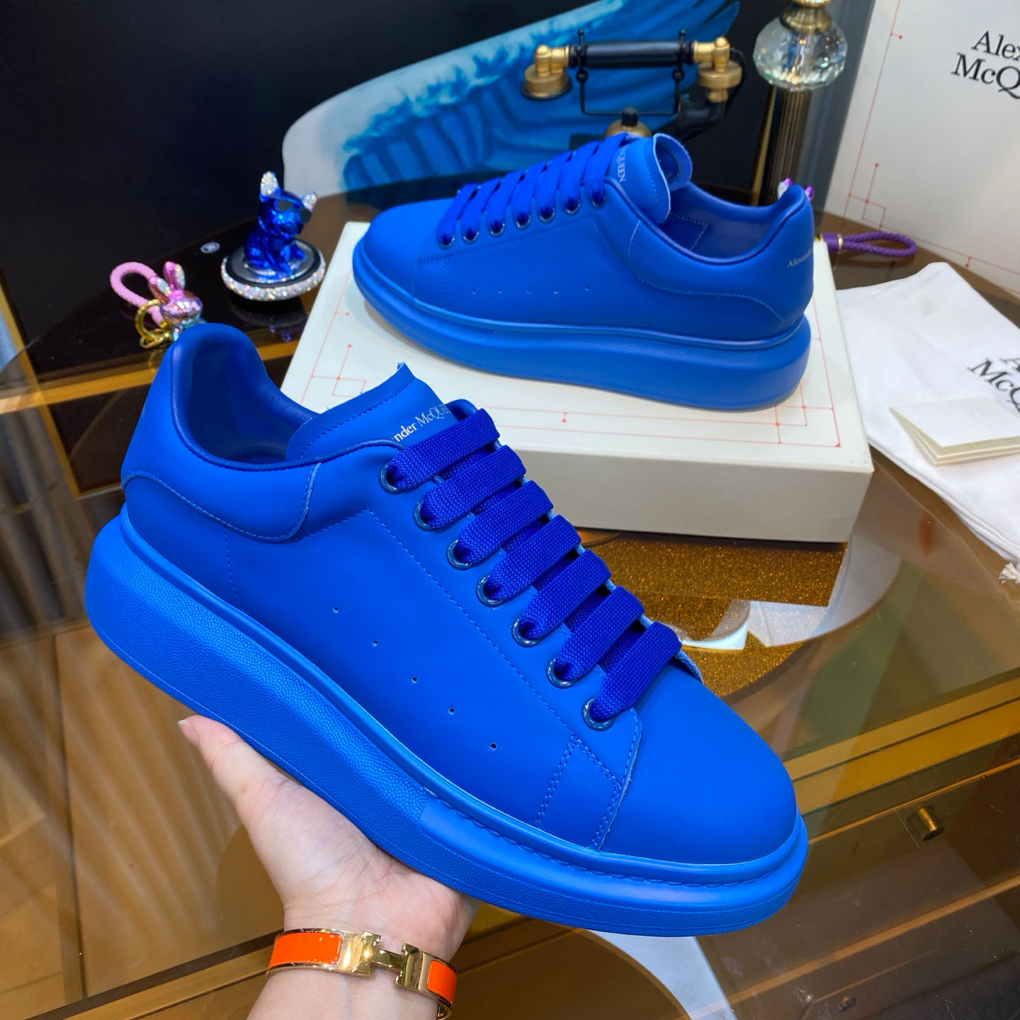 Alexander McQueen Oversized Sneaker 'Sky Blue' - DesignerGu