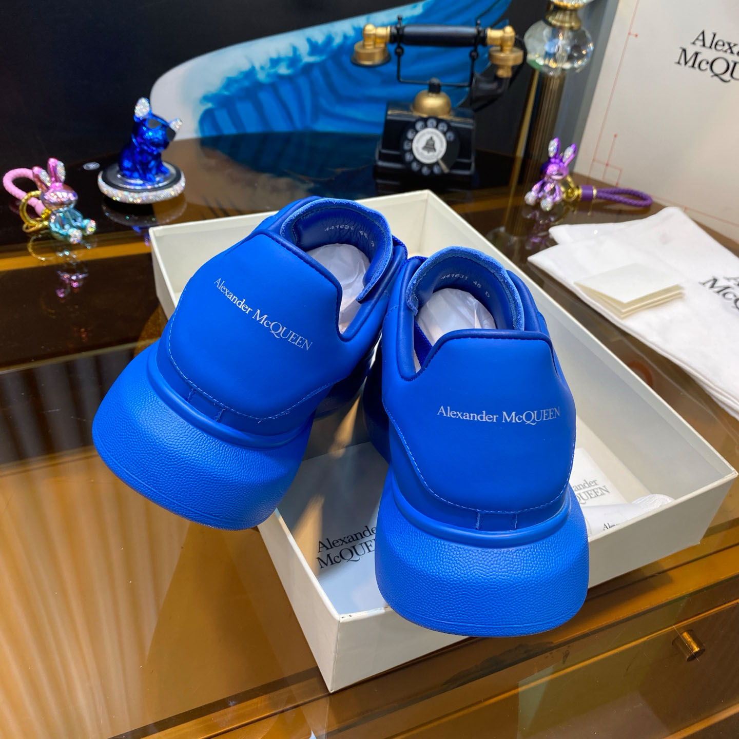 Alexander McQueen Oversized Sneaker 'Sky Blue' - DesignerGu