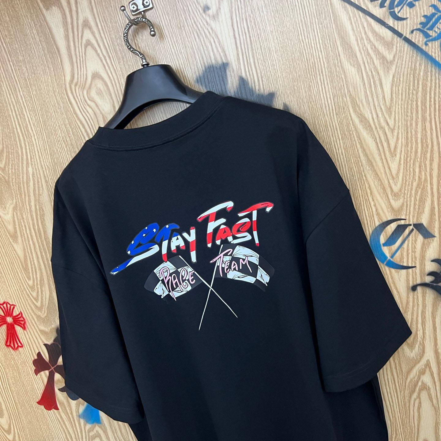 Chrome Hearts Matty Boy Stay Fast Tee 'Black' - DesignerGu