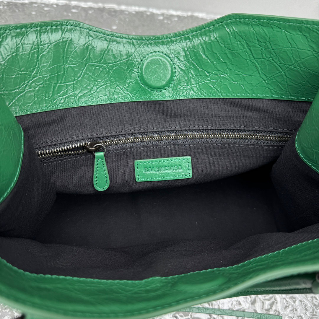 Balenciaga Le City Tote Bag Mini In Green - DesignerGu