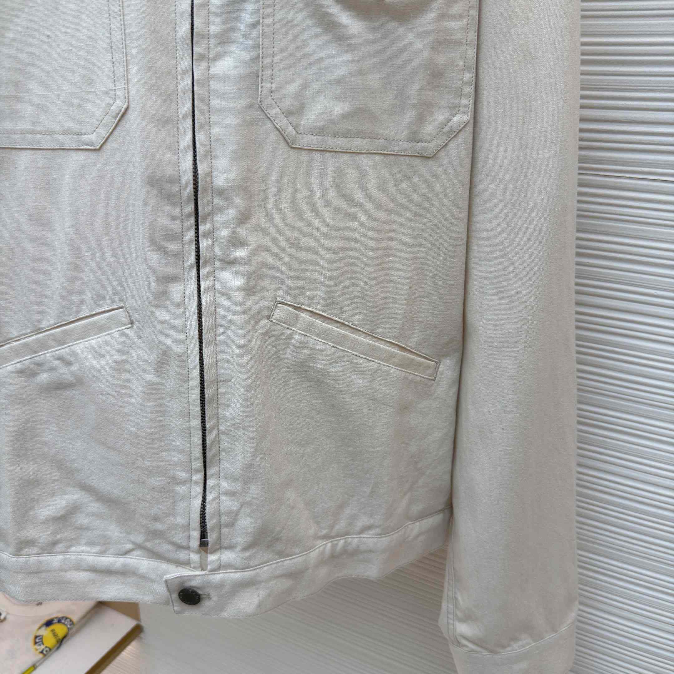 Prada Chambray Blouson Jacket - DesignerGu
