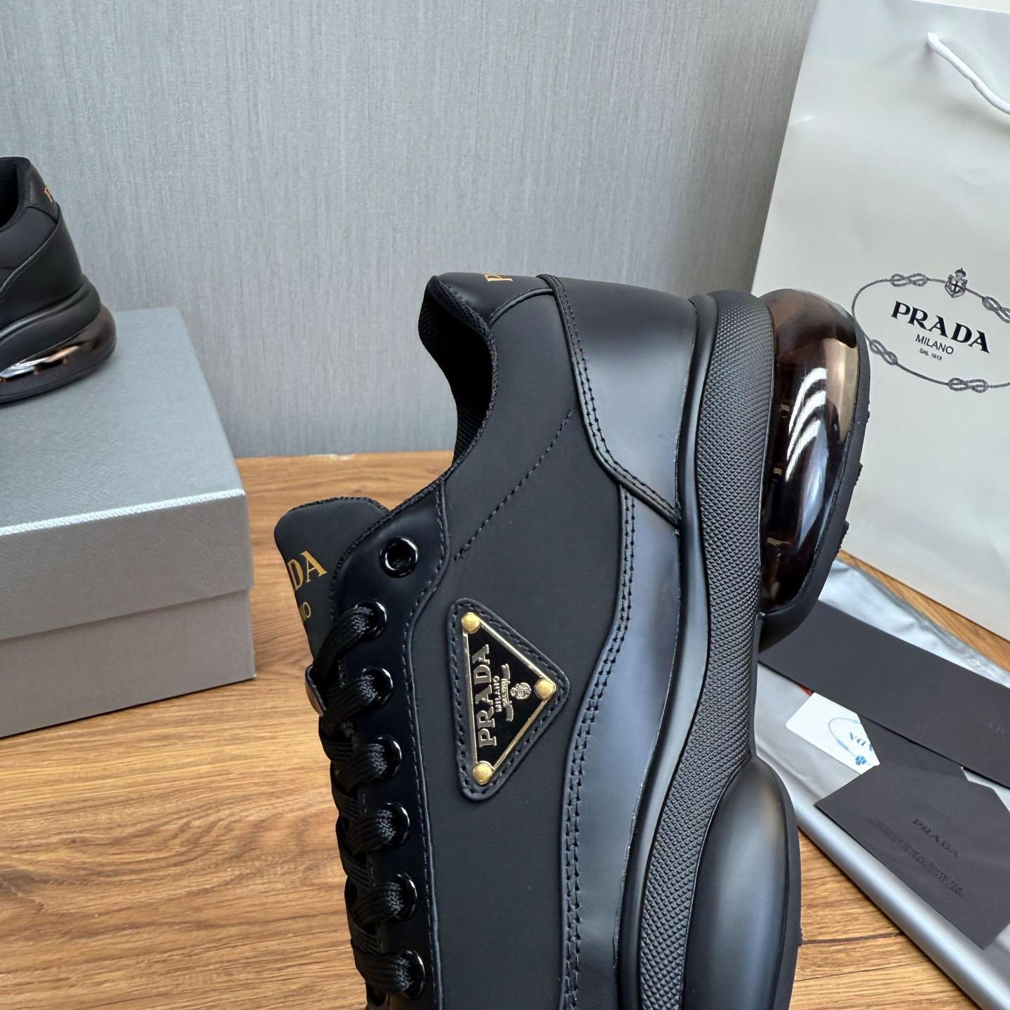 Prada Leather Sneakers - DesignerGu
