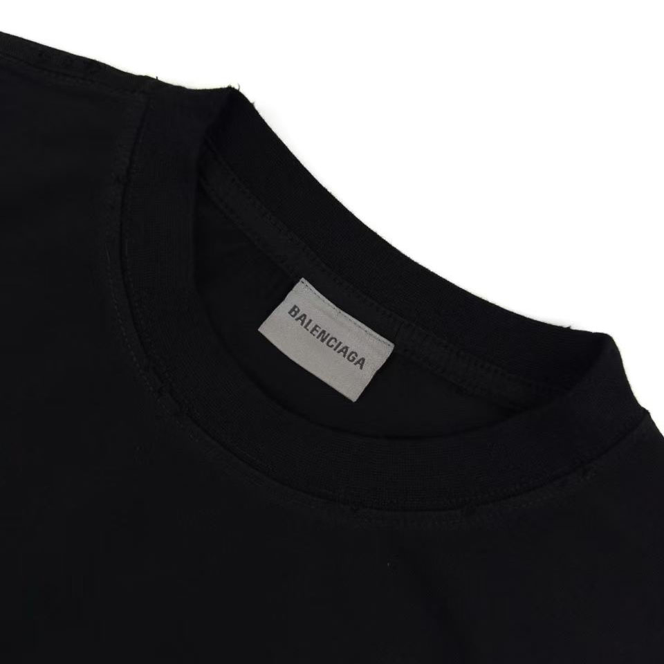 Balenciaga Messy Spray T-shirt In Cotton - DesignerGu