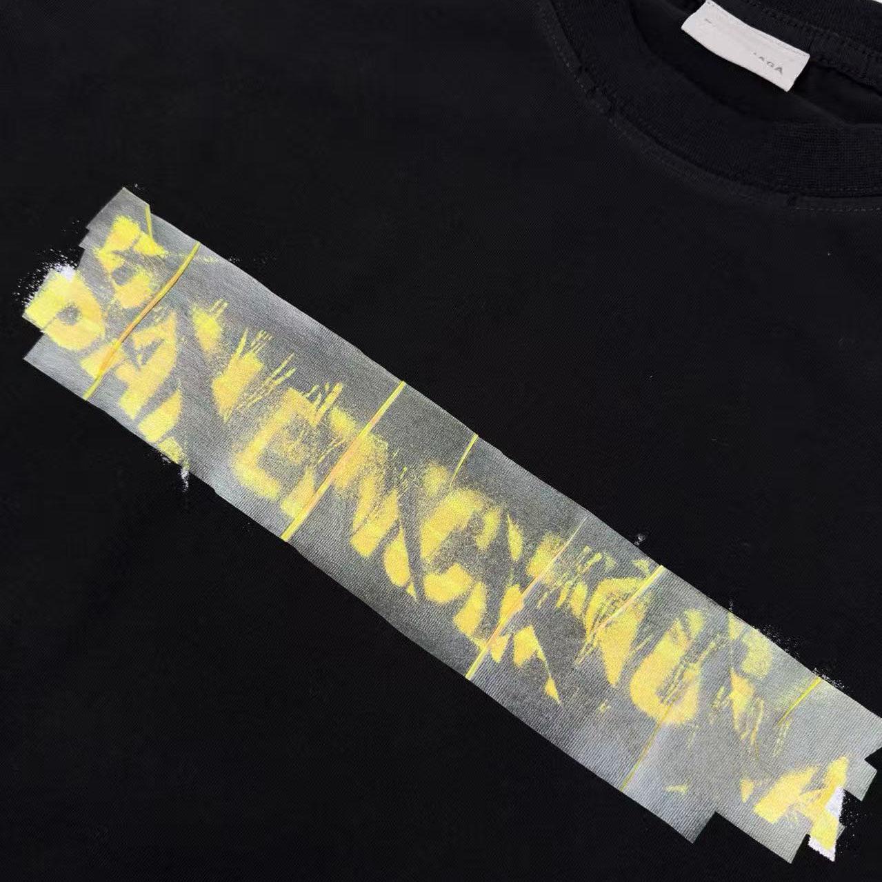 Balenciaga Messy Spray T-shirt In Cotton - DesignerGu