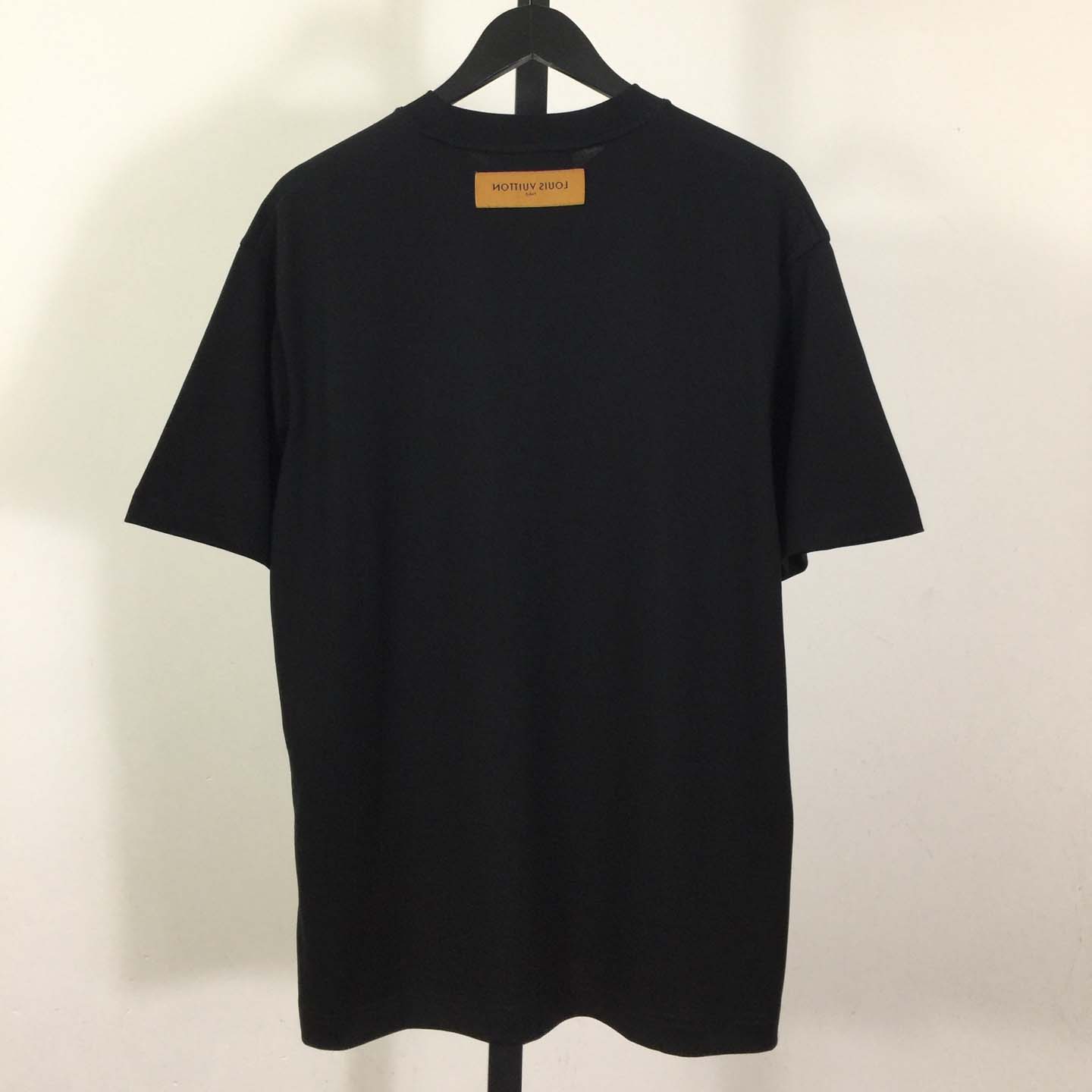 Louis Vuitton Logo Cotton T-Shirt  - DesignerGu