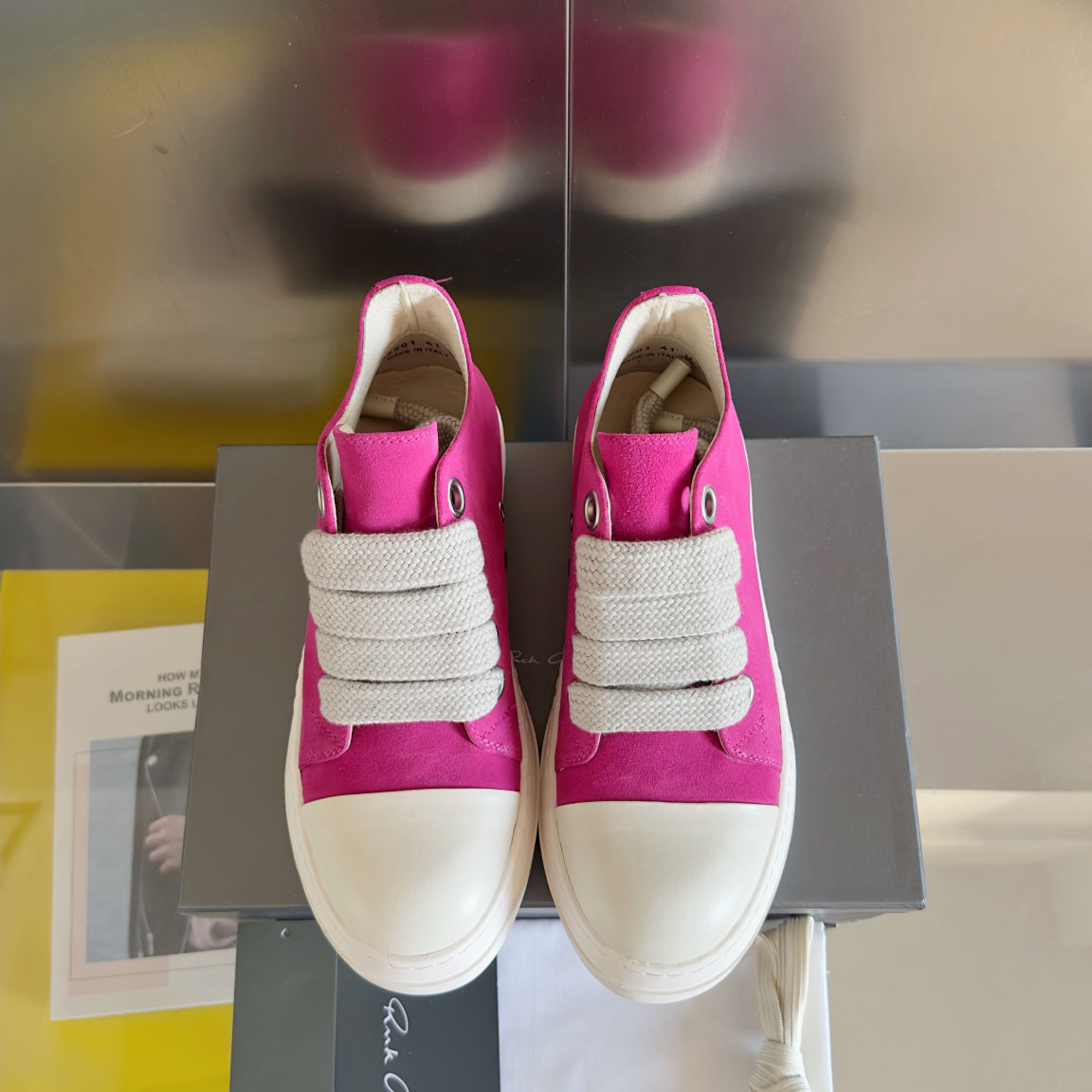 Rick Owens Laces Low-top  Sneakers - DesignerGu
