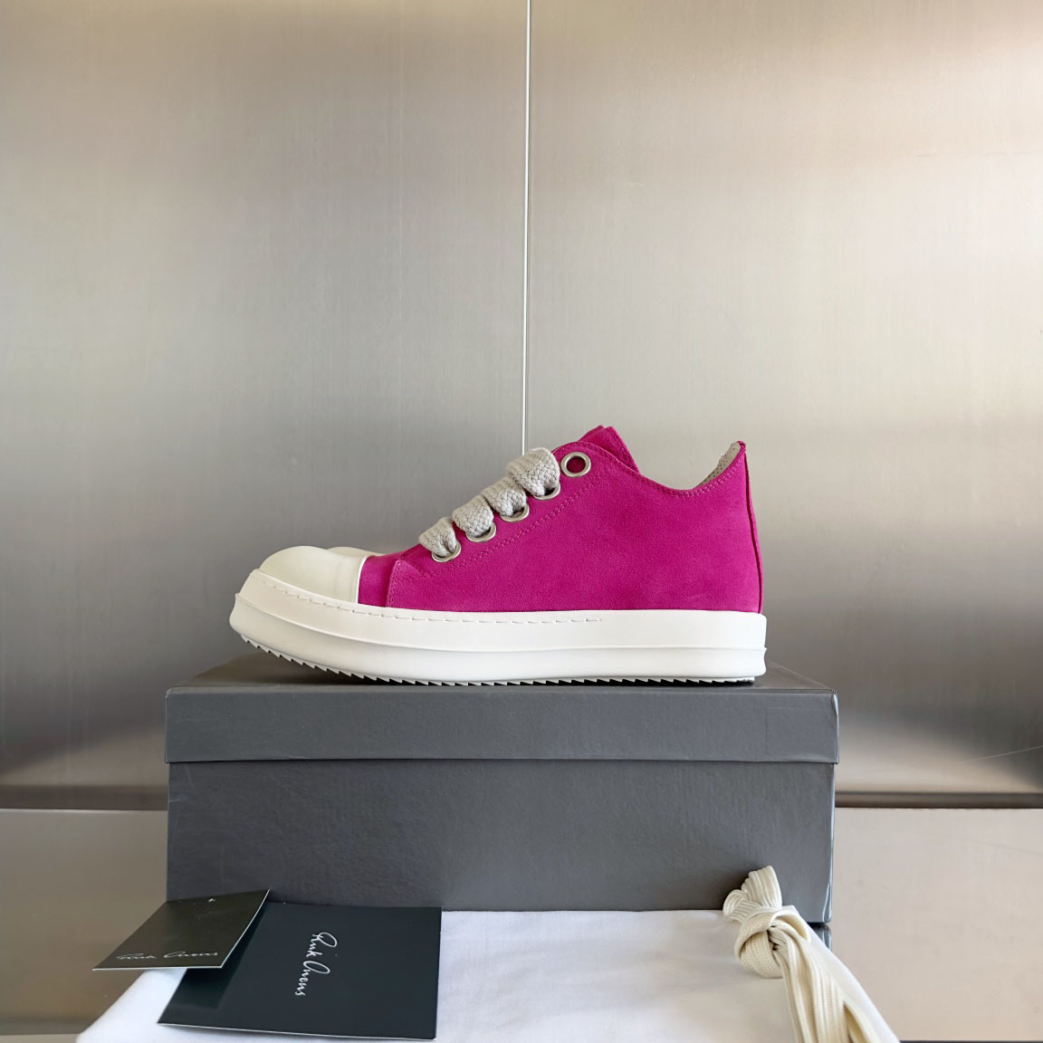 Rick Owens Laces Low-top  Sneakers - DesignerGu