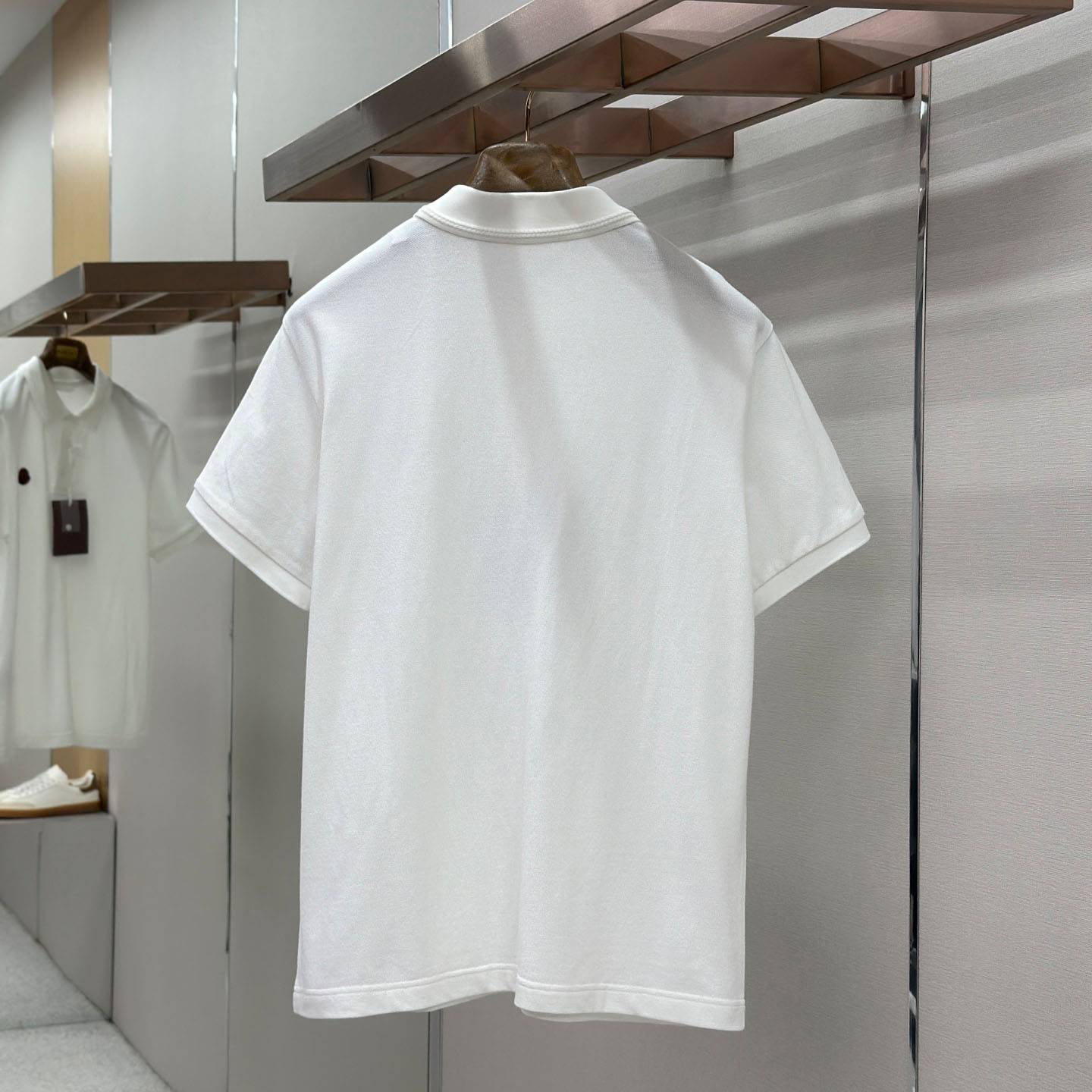 Moncler Logo Cotton Piquet Polo Shirt - DesignerGu