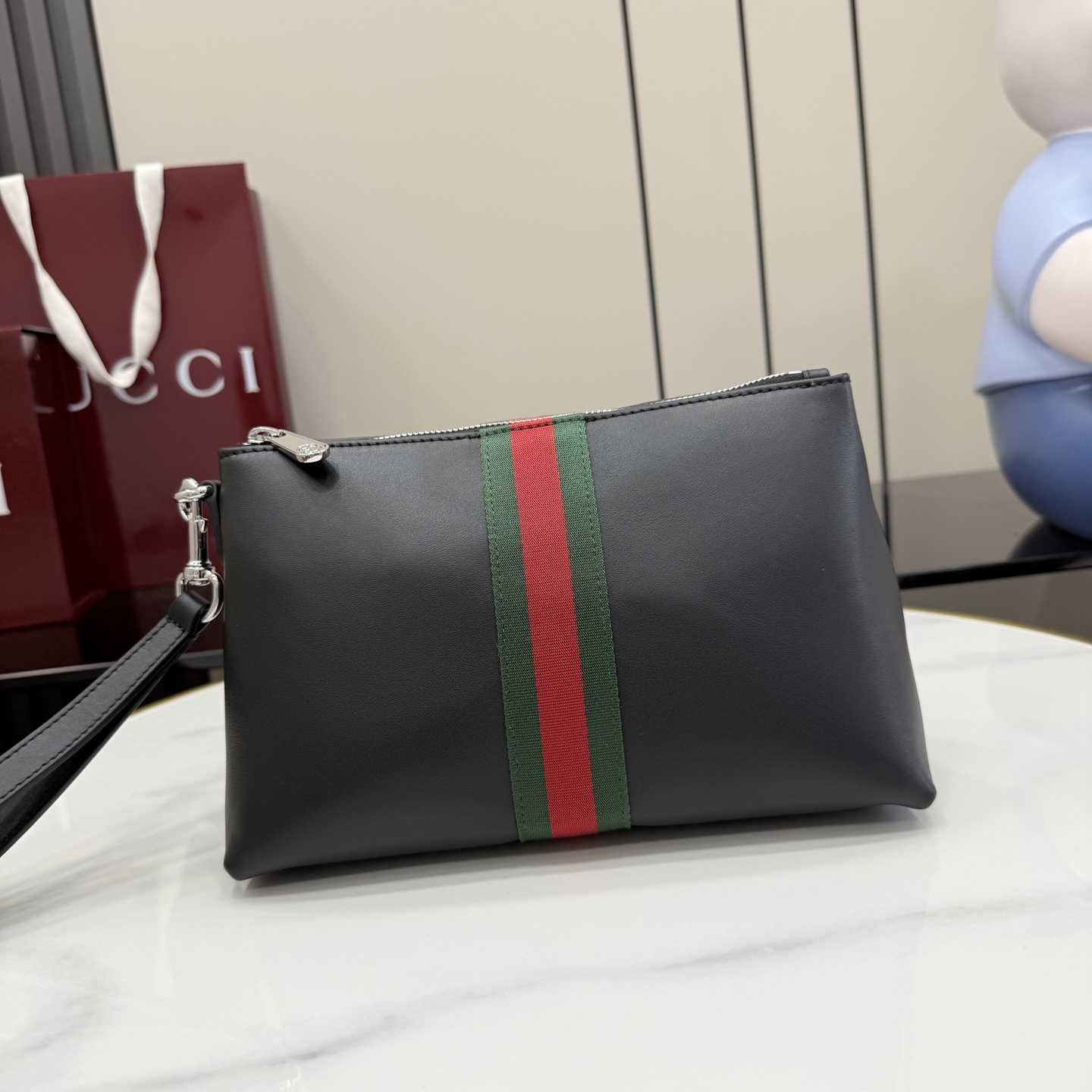 Gucci Web Trademark Medium Pouch - DesignerGu